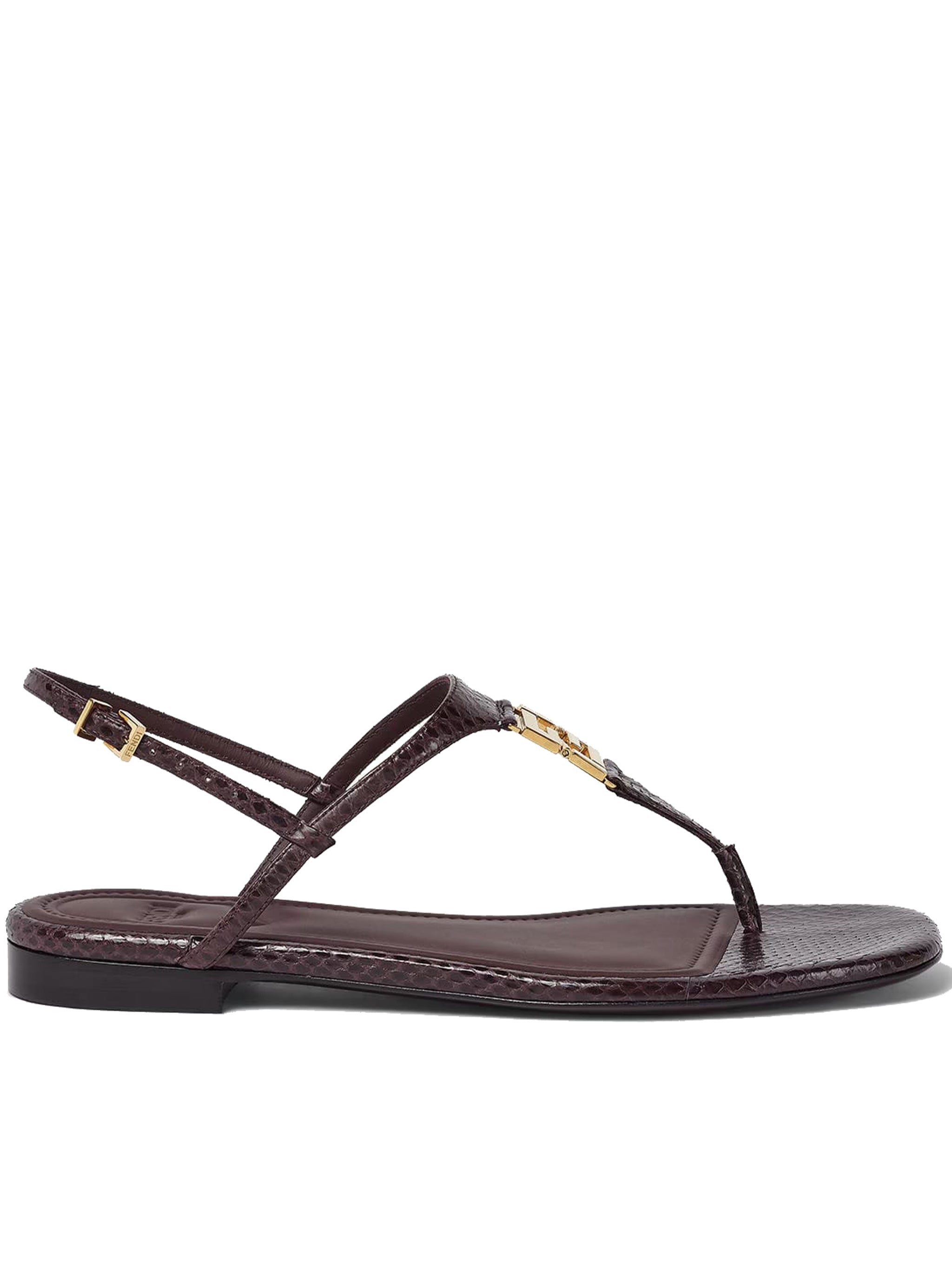 Fold Ayers Minimalist Brown Thong Sandals