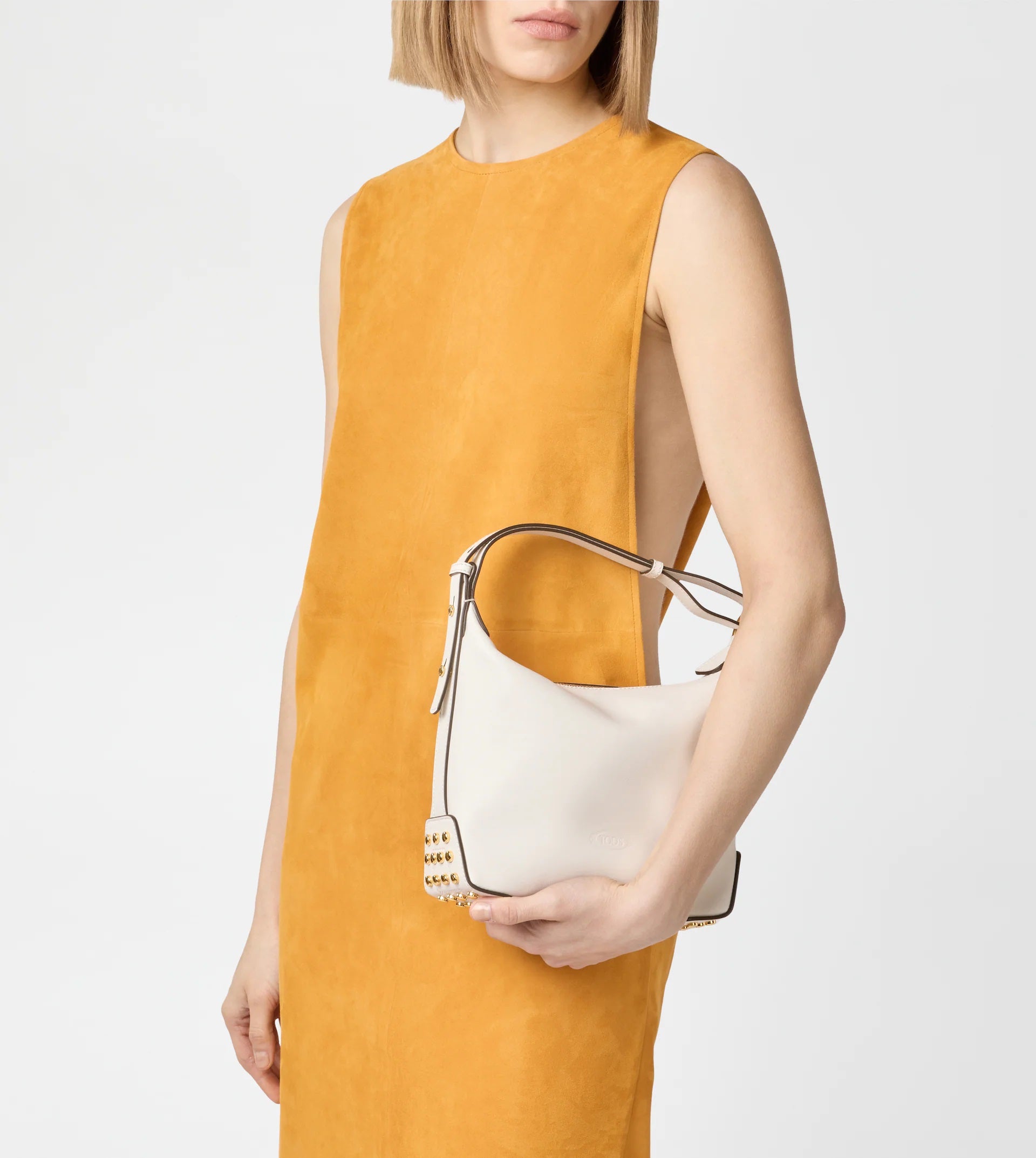 Gmt Sacca Mini Leather Bag – White