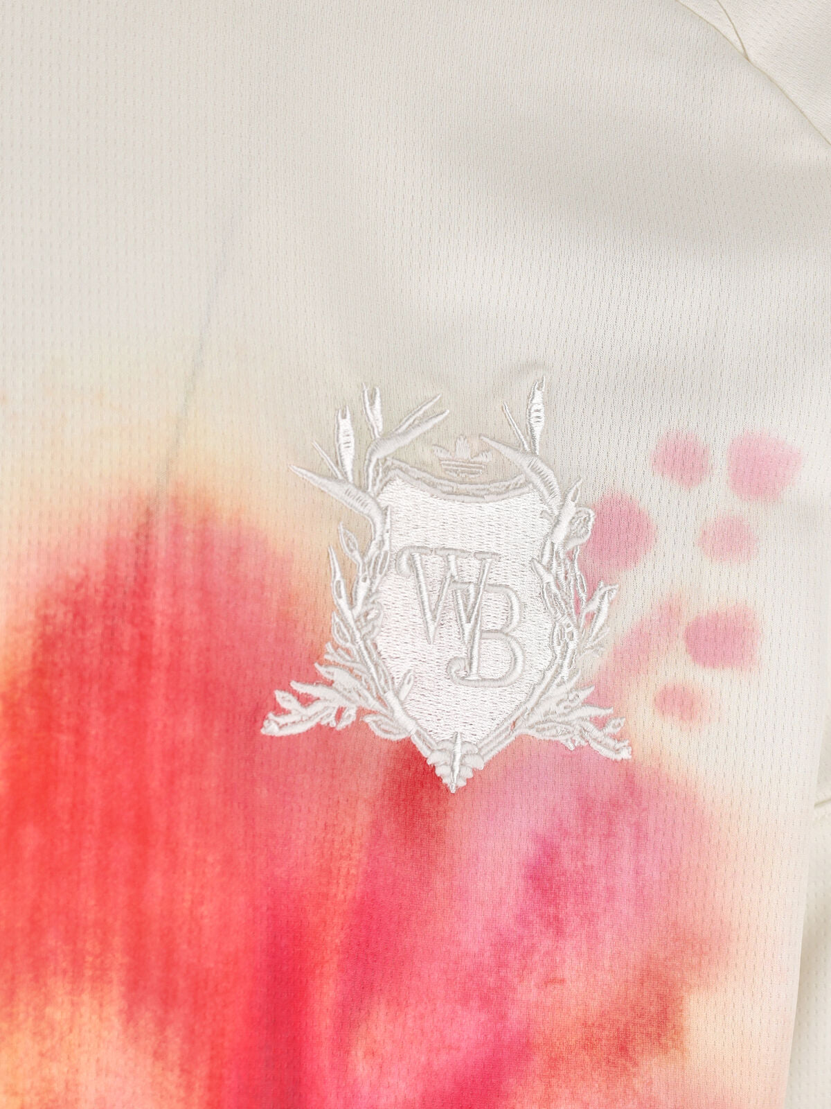 Cream Blurred Floral Print Crest Top