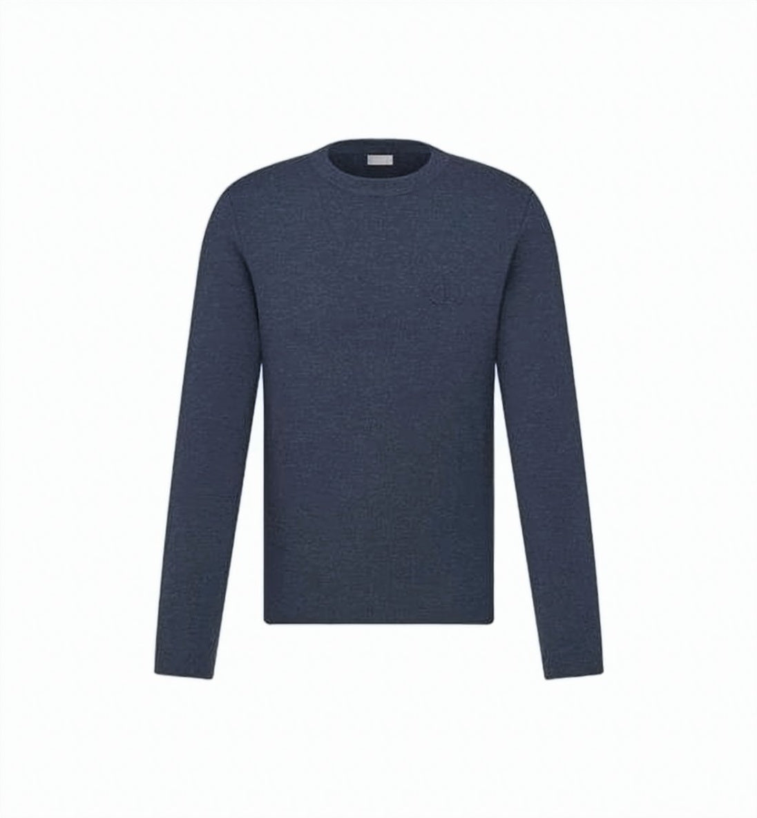 Fitted Long-Sleeve Wool Sweater