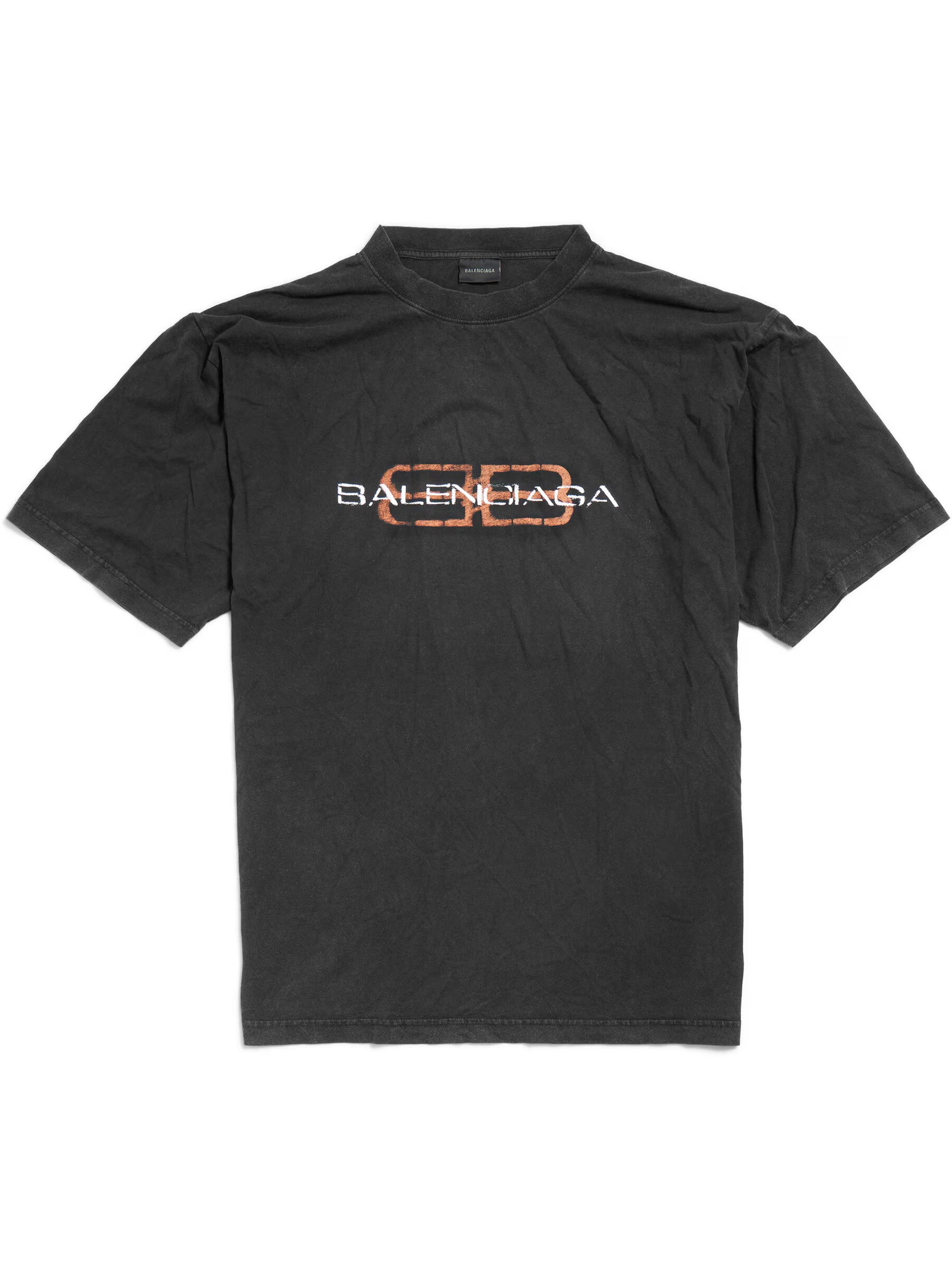 Black Medium Fit Graphic Cotton T-Shirt