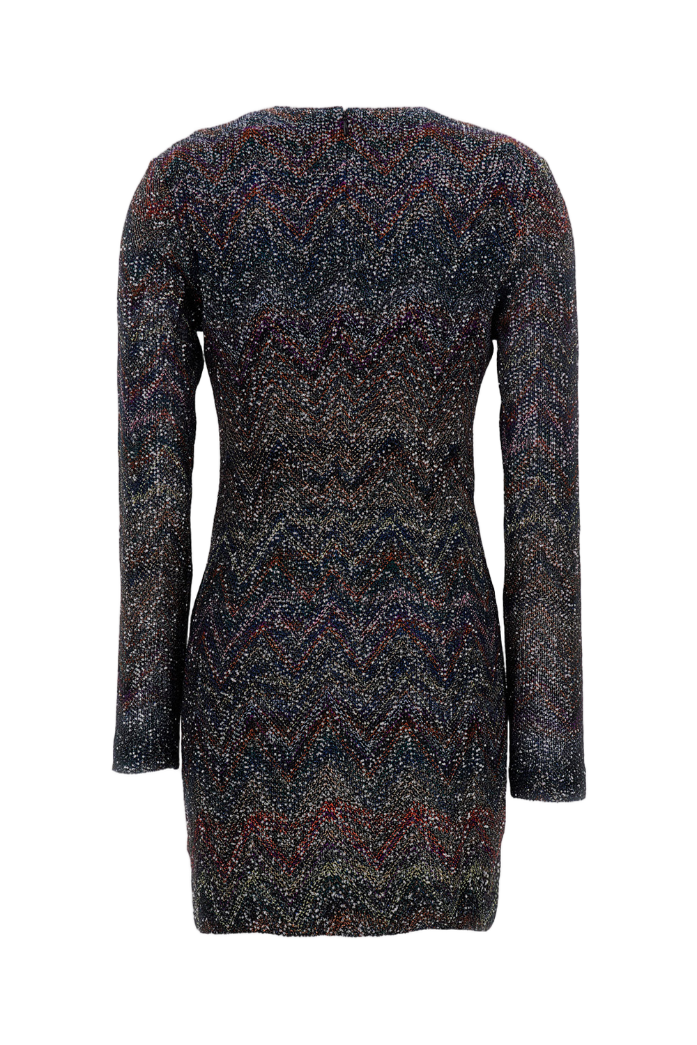 V-Neck Sequined Short Dress