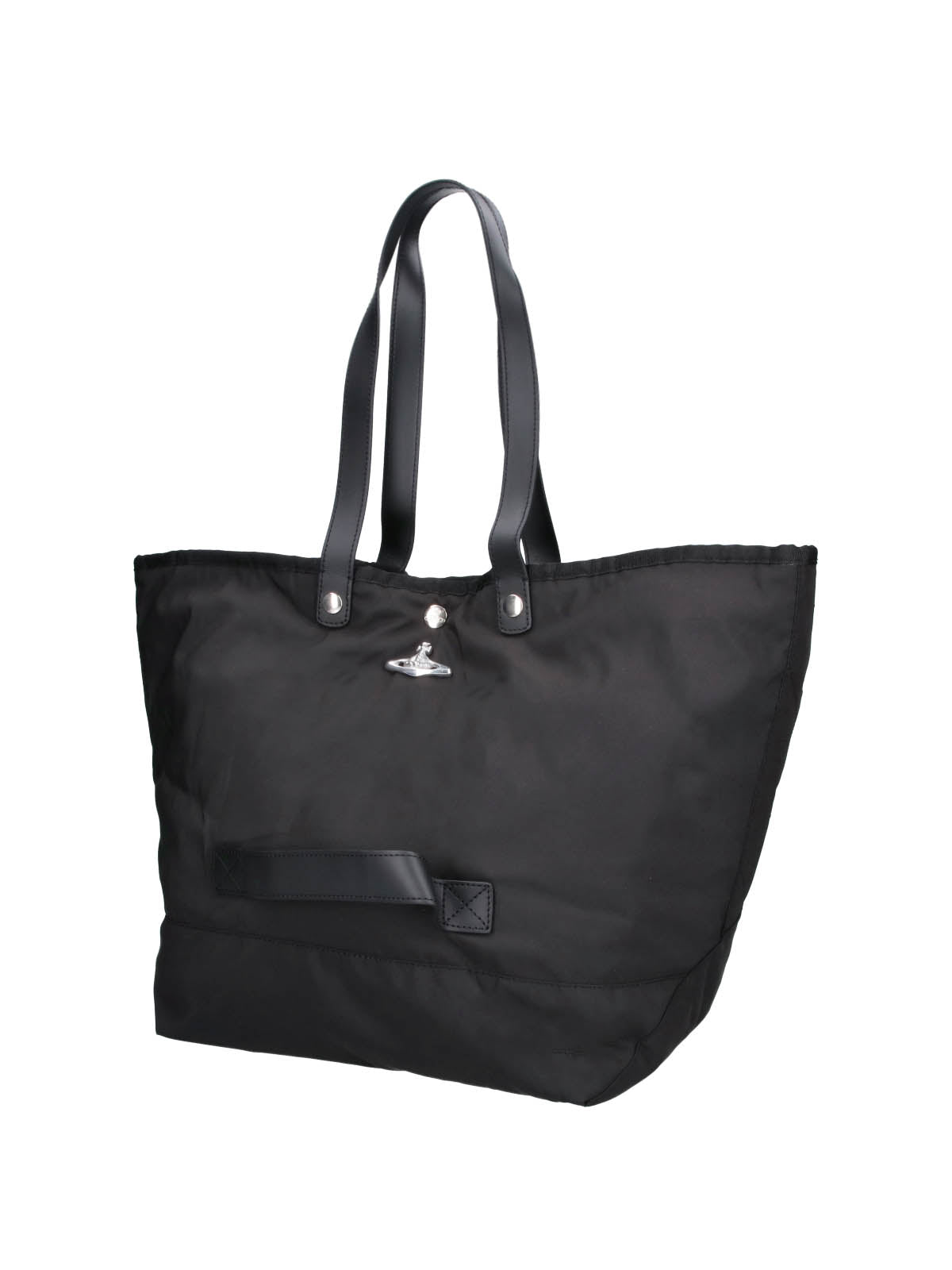 Black Structured Minimalist Shoulder Bag