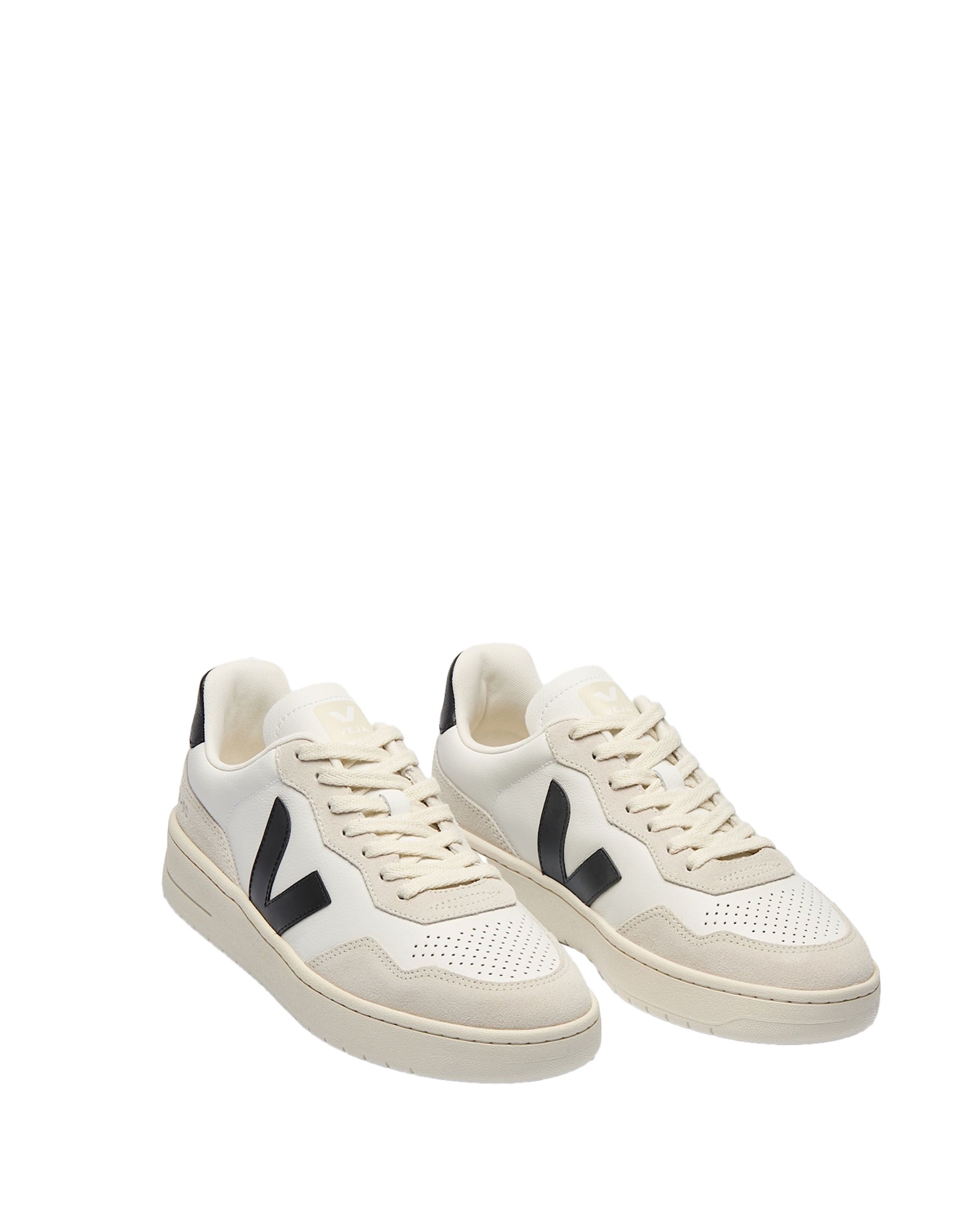 V-90 O.T. Sneakers In White Silver Black