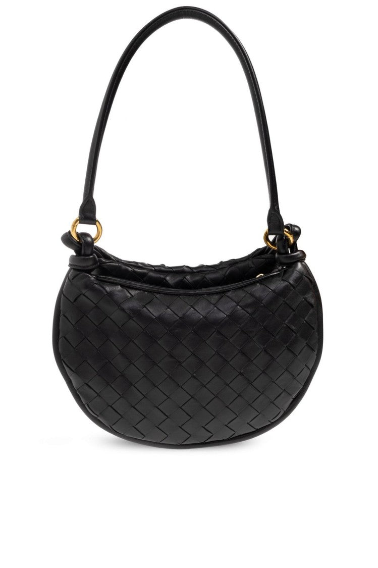Medium Woven Leather Tote Bag
