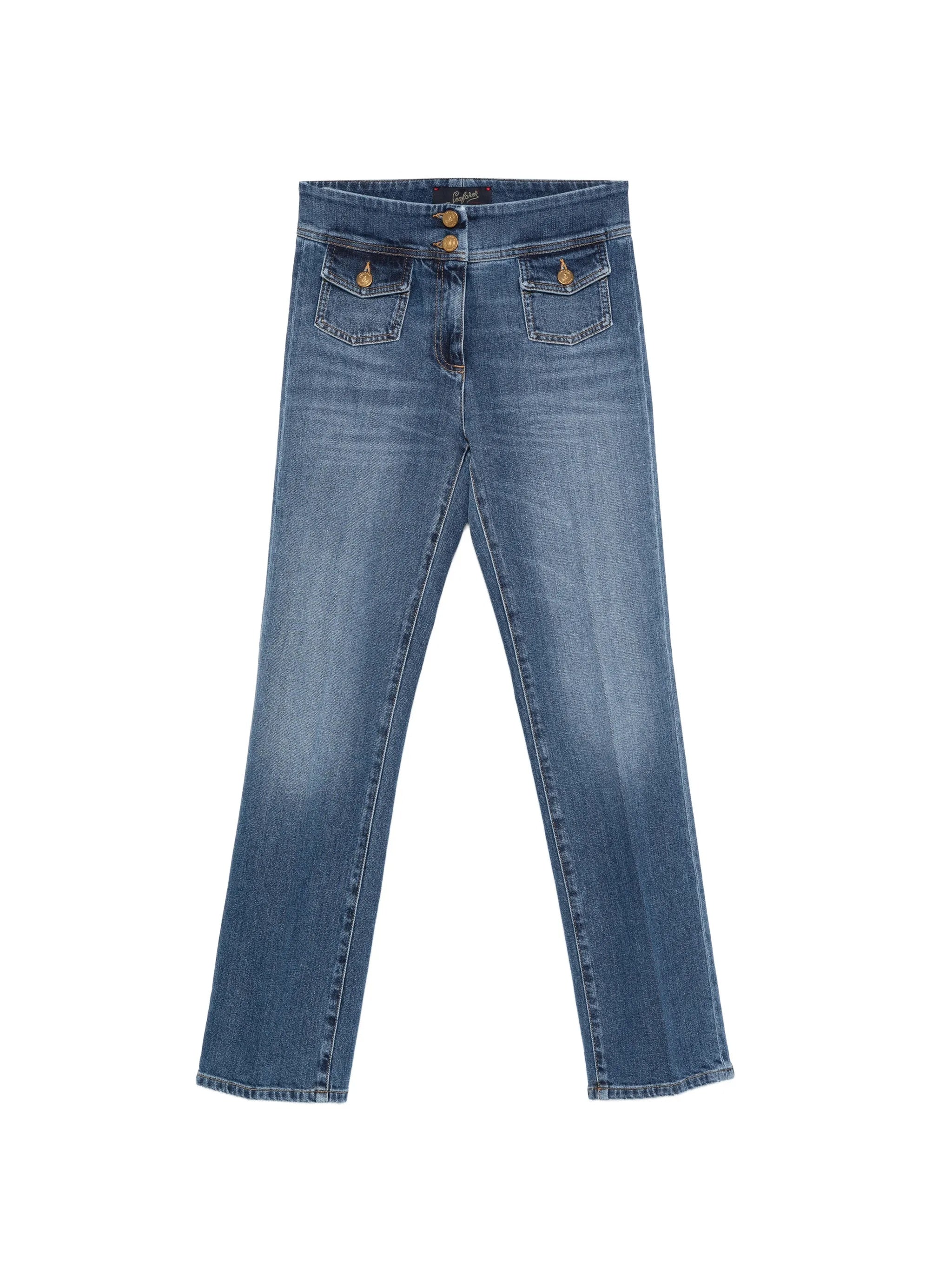 Classic Blue Pantalone Emil Cropped Jeans