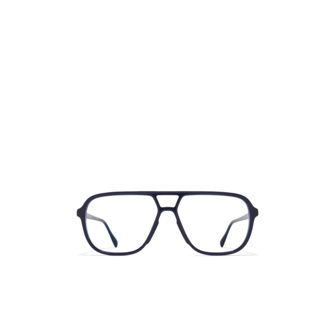 Kami Geometric Double Bridge Sunglasses in Deep Navy Blue