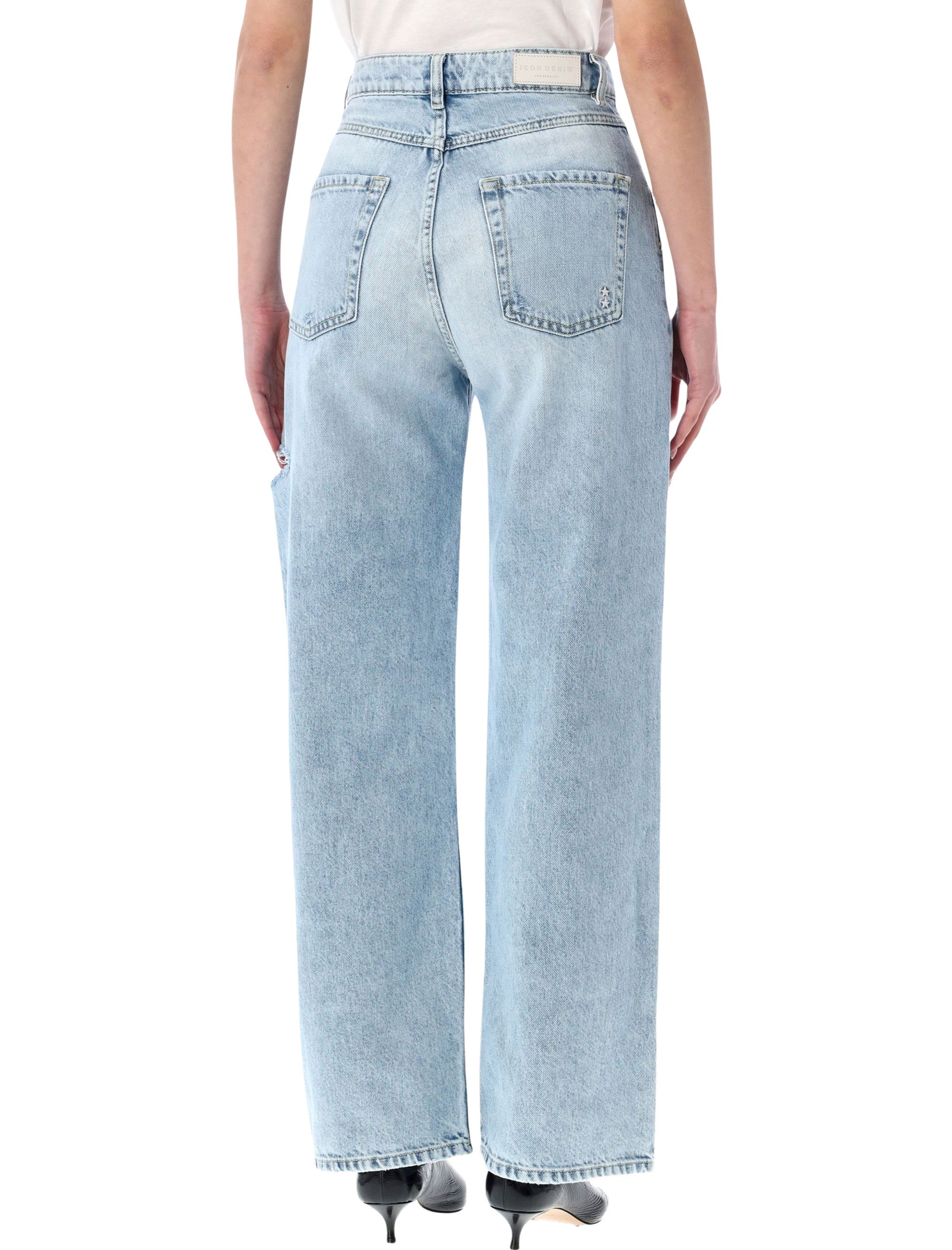 Poppy Wide-Leg Cotton Jeans