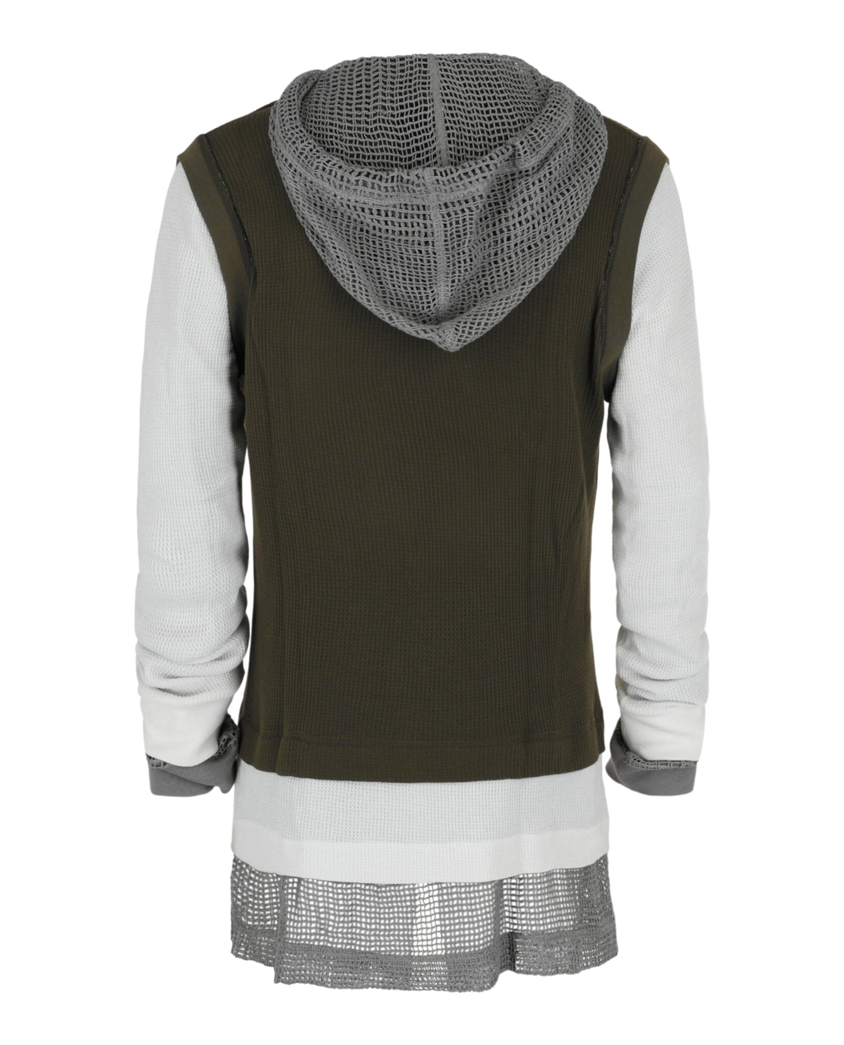 Overlapped Hooded T-Shirt