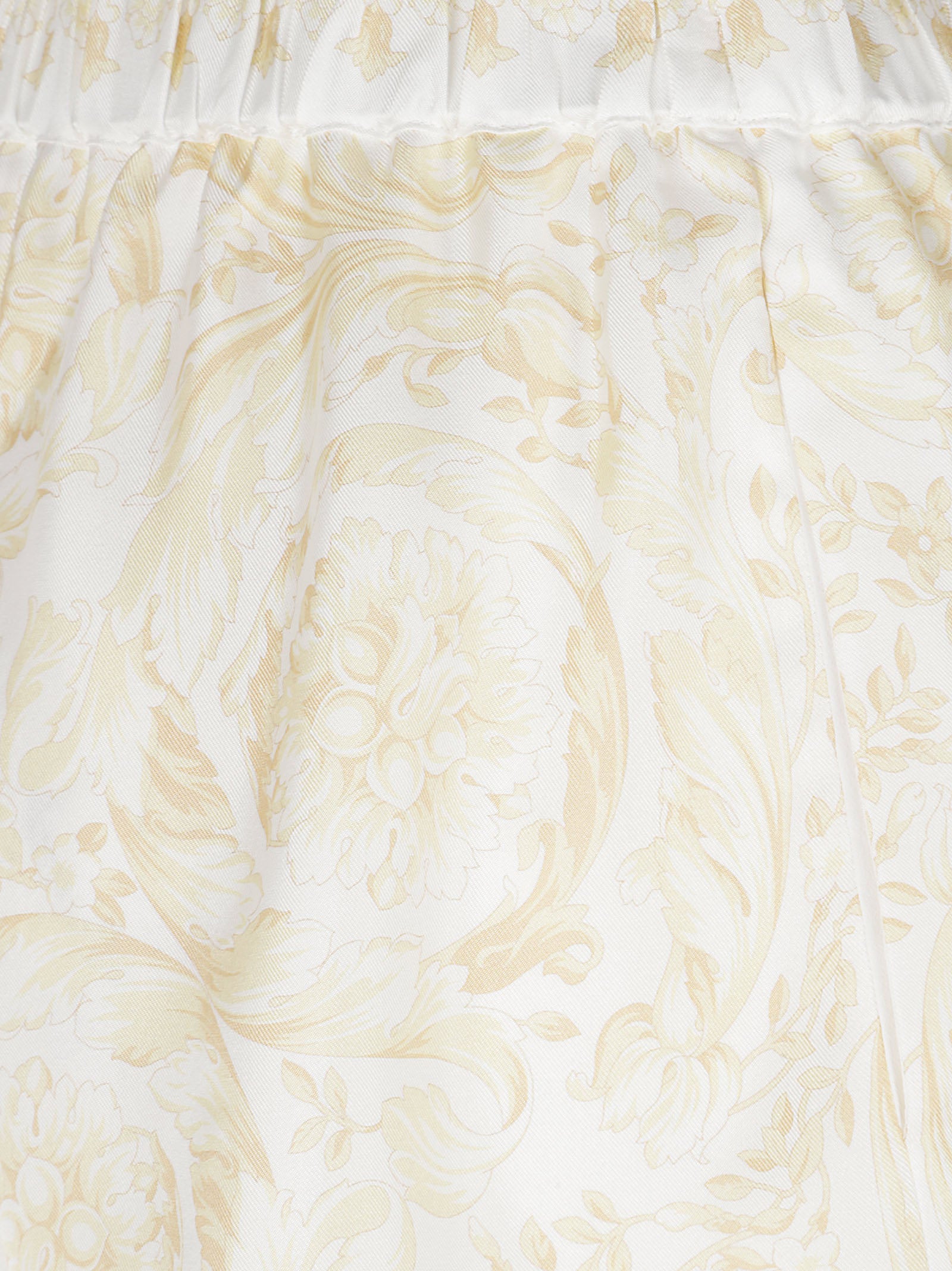 Silk Shorts With Baroque-Inspired Print