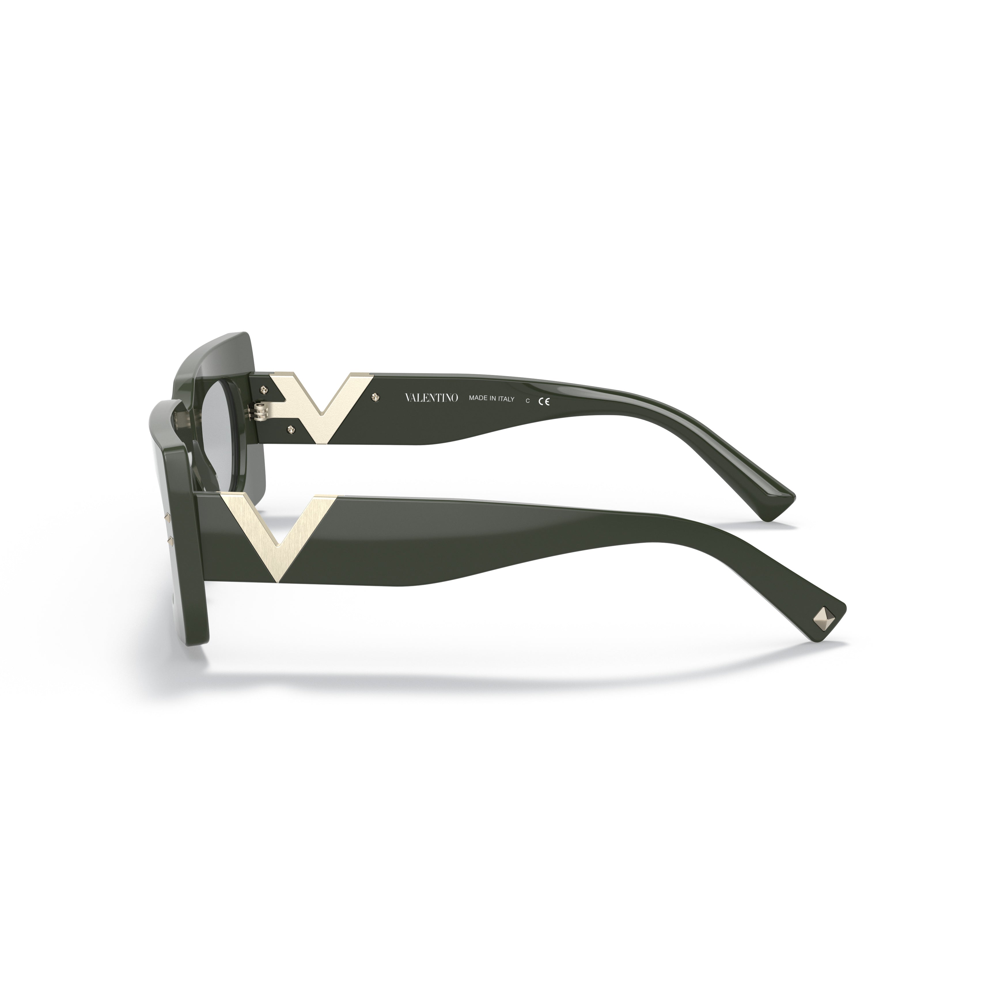 4094 Sole Rectangular Acetate Sunglasses