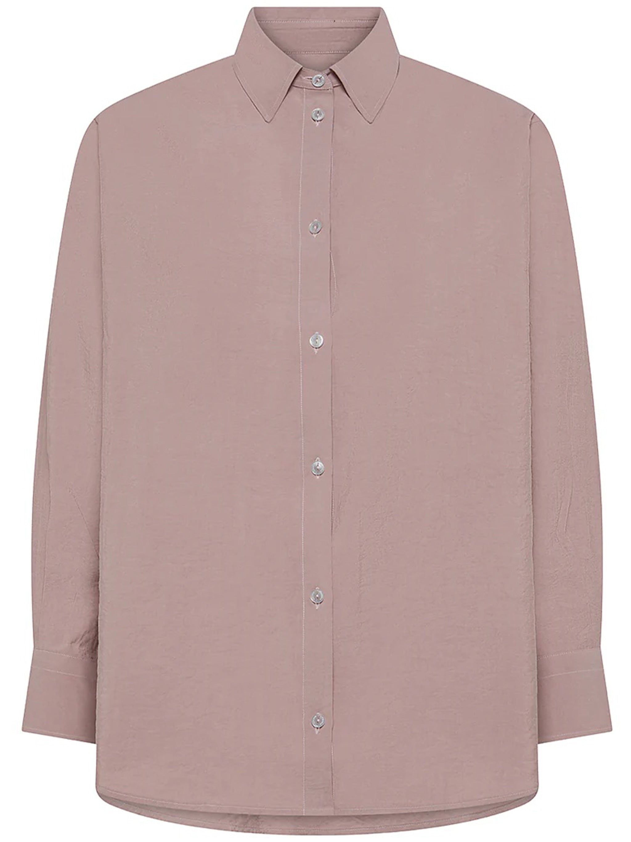 Dusty Rose Button-Down Pointed Collar Shirt
