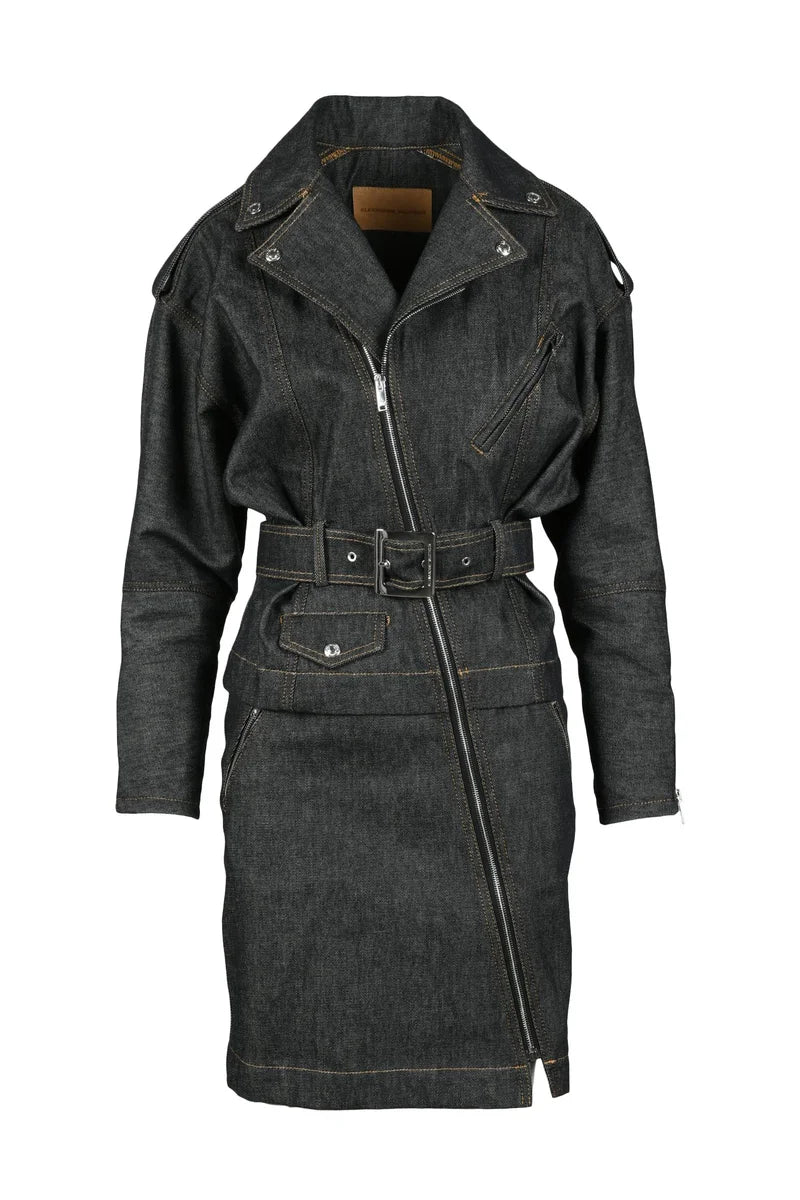 Denim Dress - Black