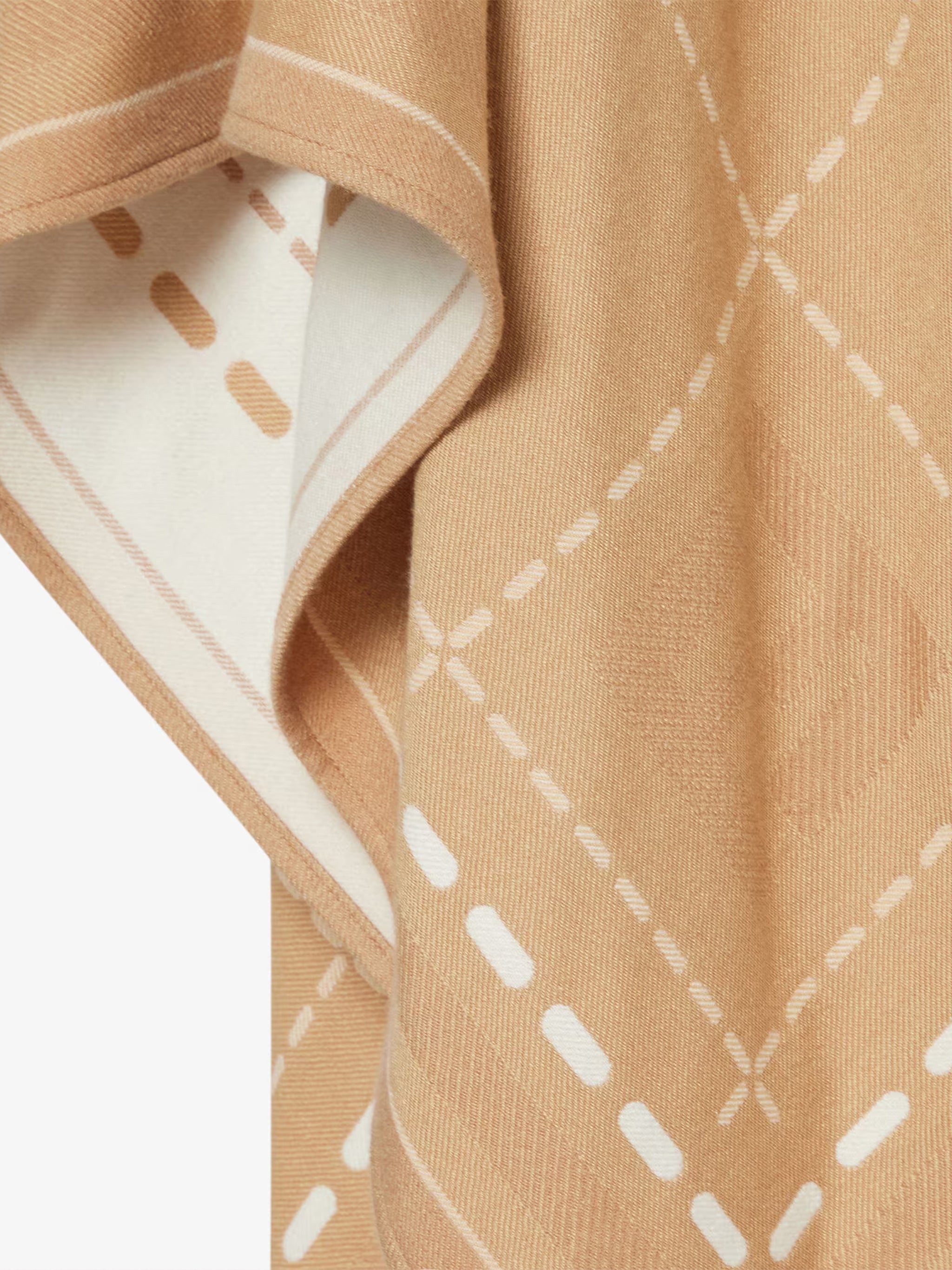 Macro Check Se Reversible Tan Poncho