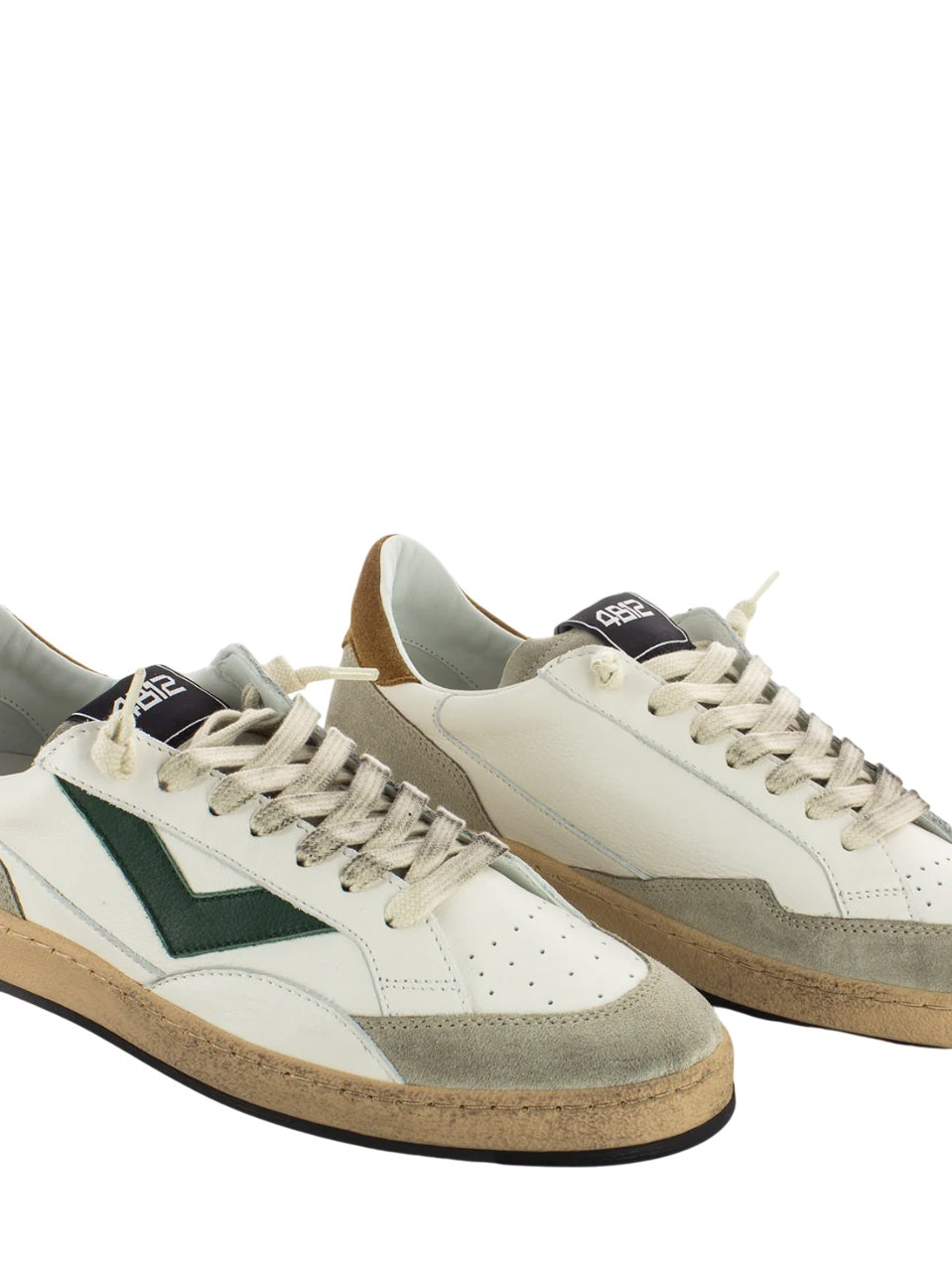 Low-Top Sneakers With Textured Overlays