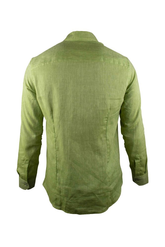 Shiny Green Linen Shirt