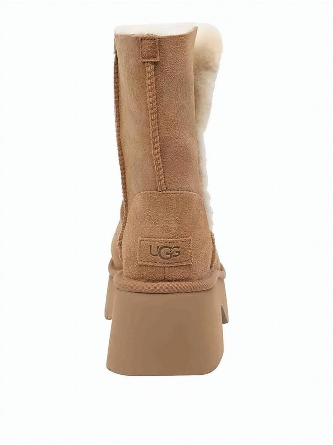 Mid-Calf Suede Boots with Chunky EVA Sole