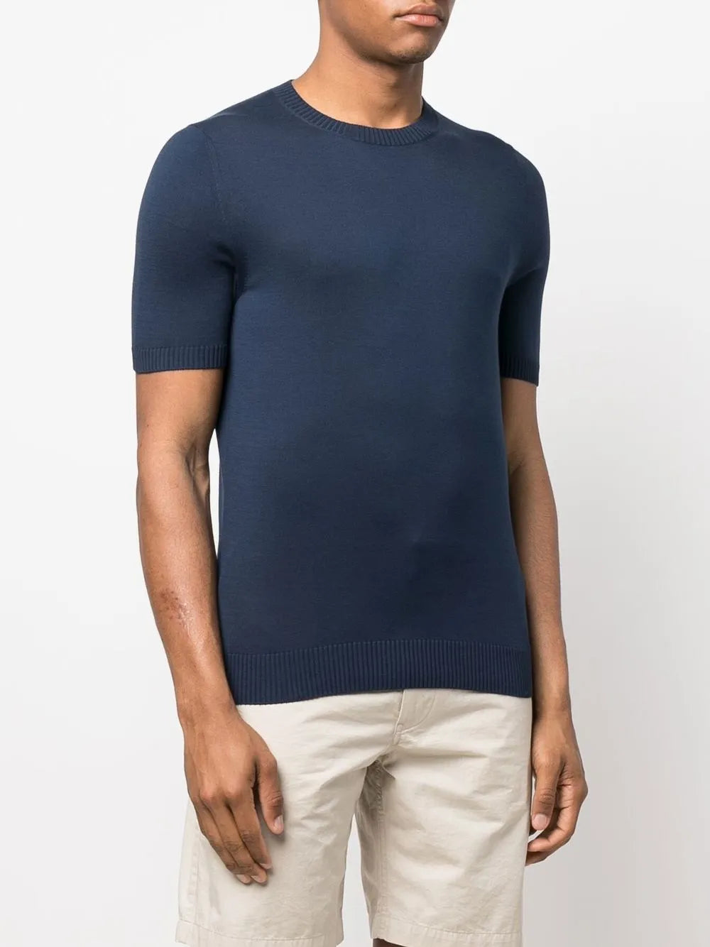 Classic Fit Malo T-Shirt With Round Neckline