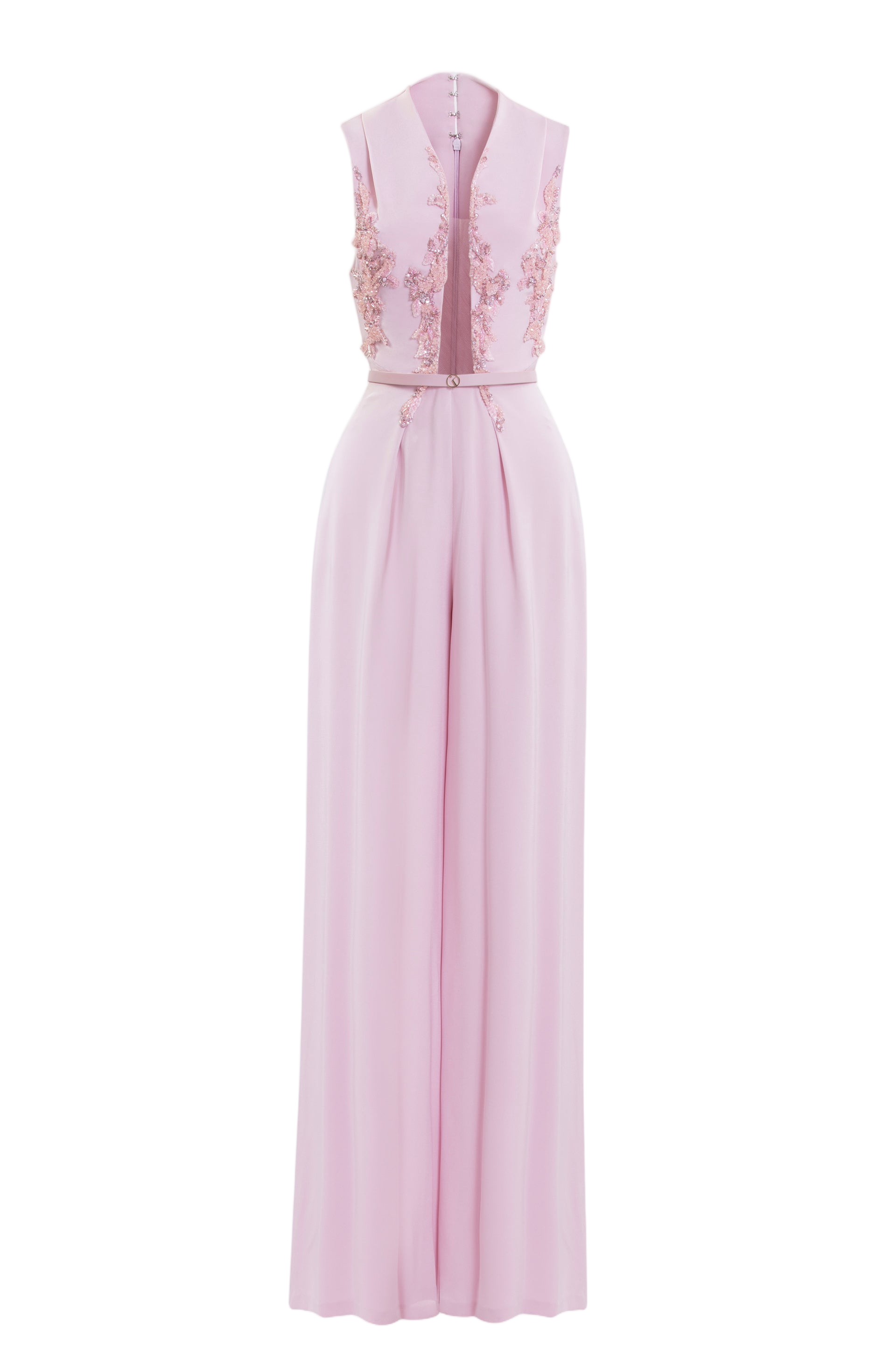 Embellished Crepe Jumpsuit