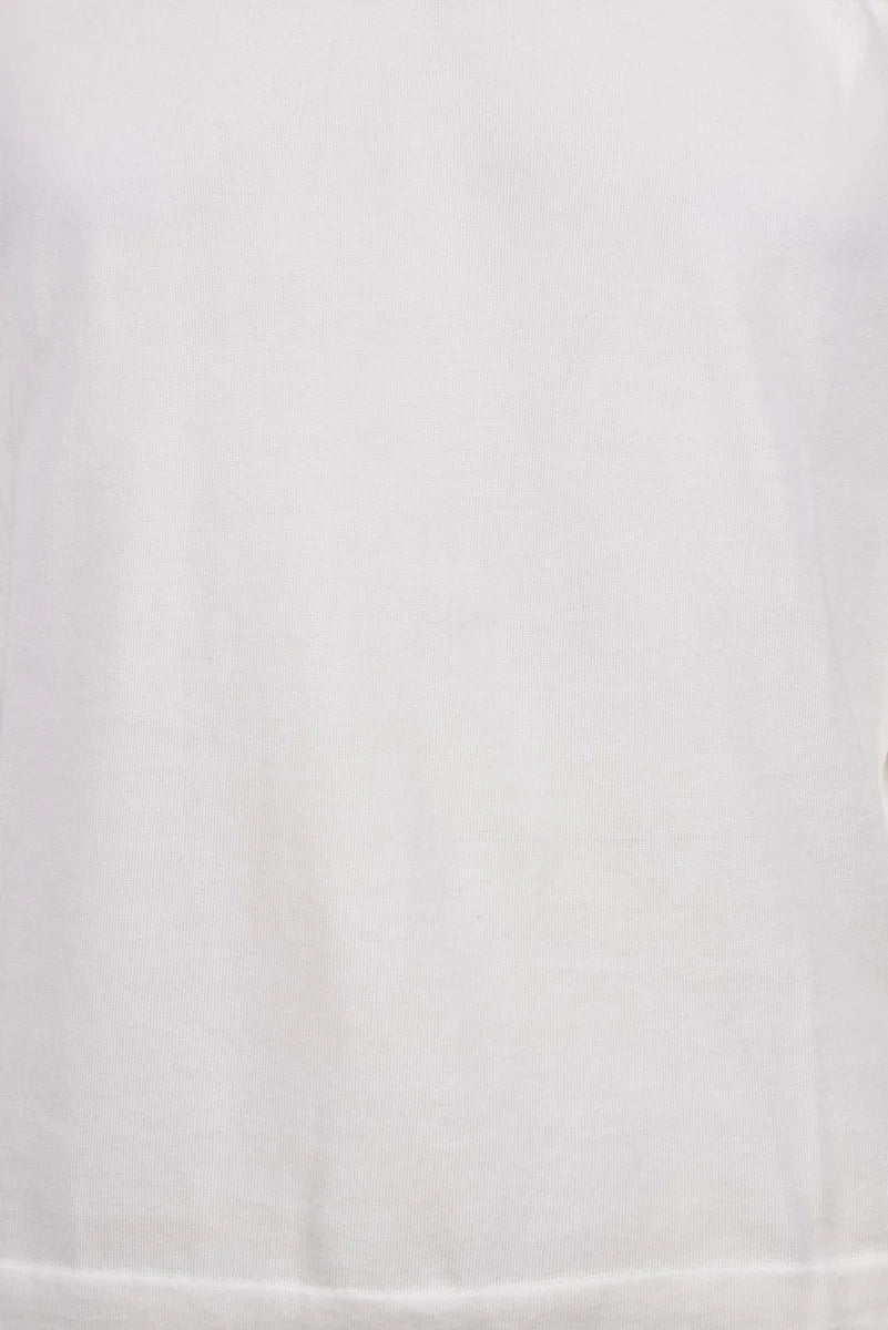 Crew Neck Sweater - White