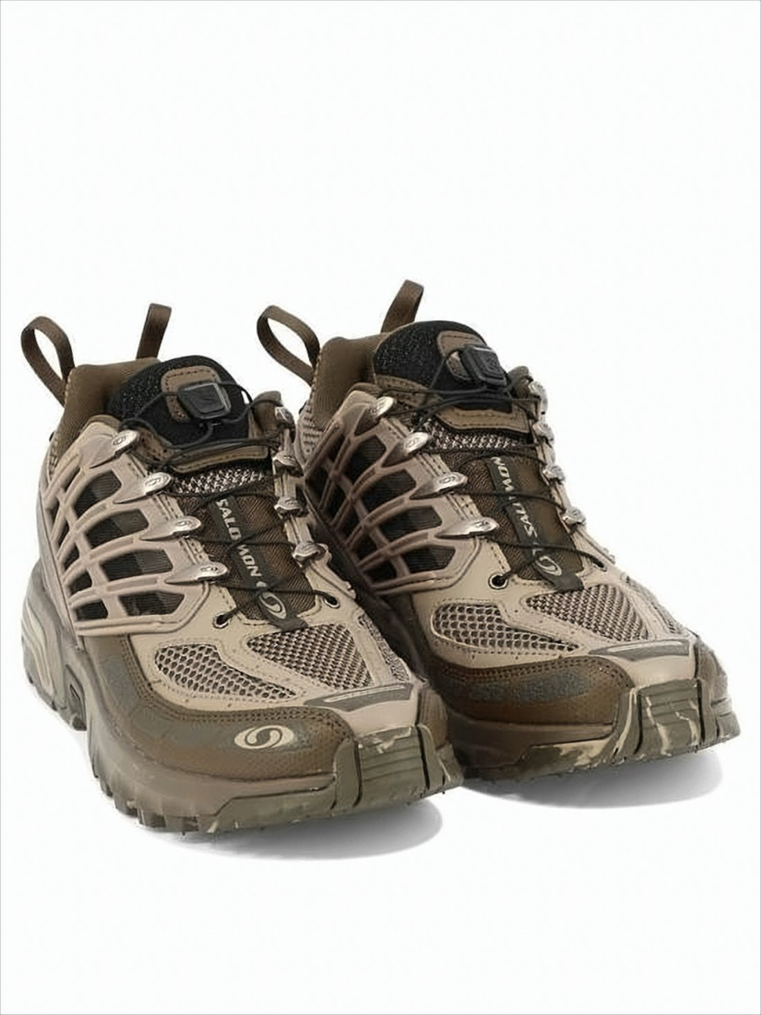 Rugged Textile and Rubber Sneakers