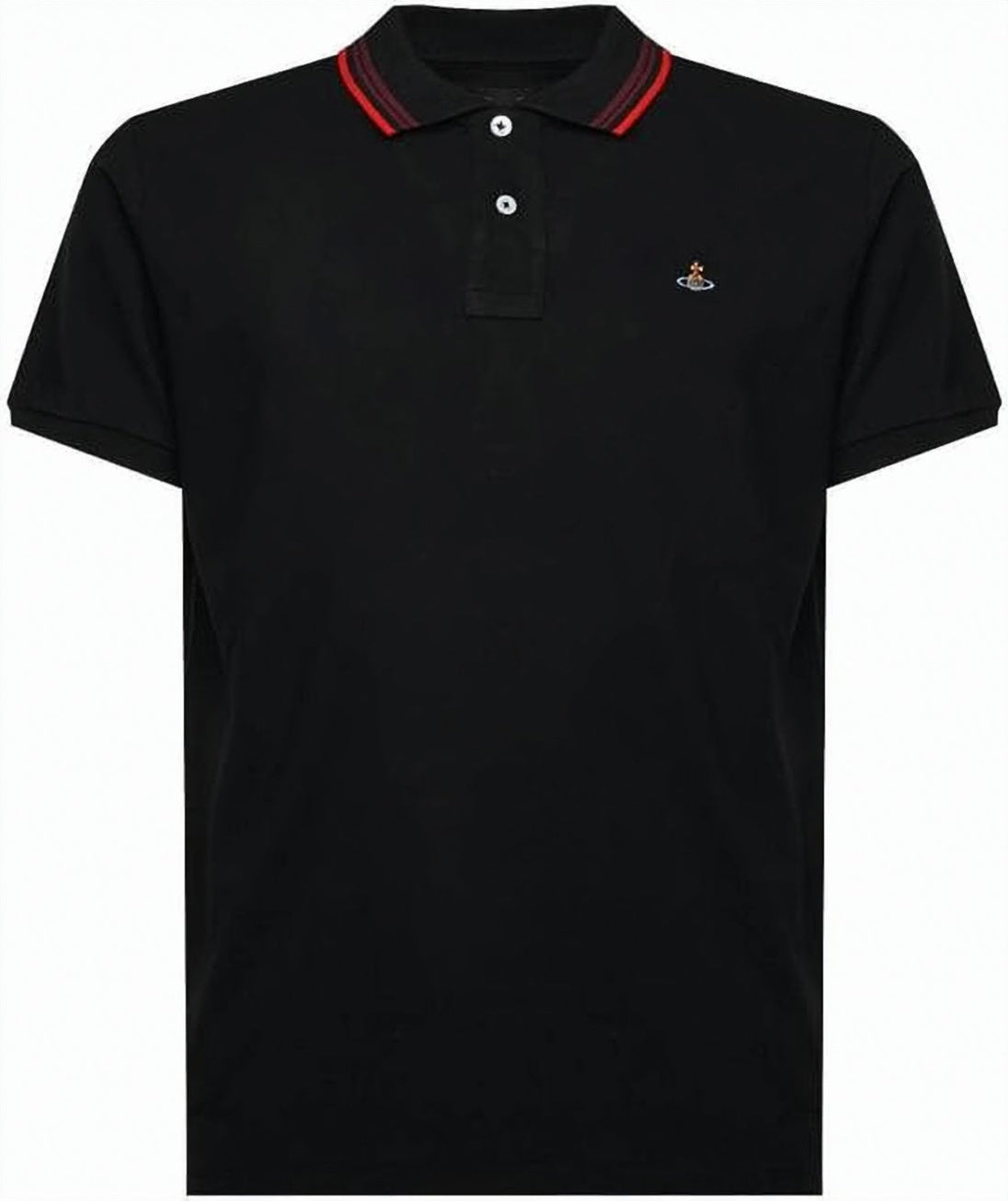 Ribbed Collar Polo Shirt