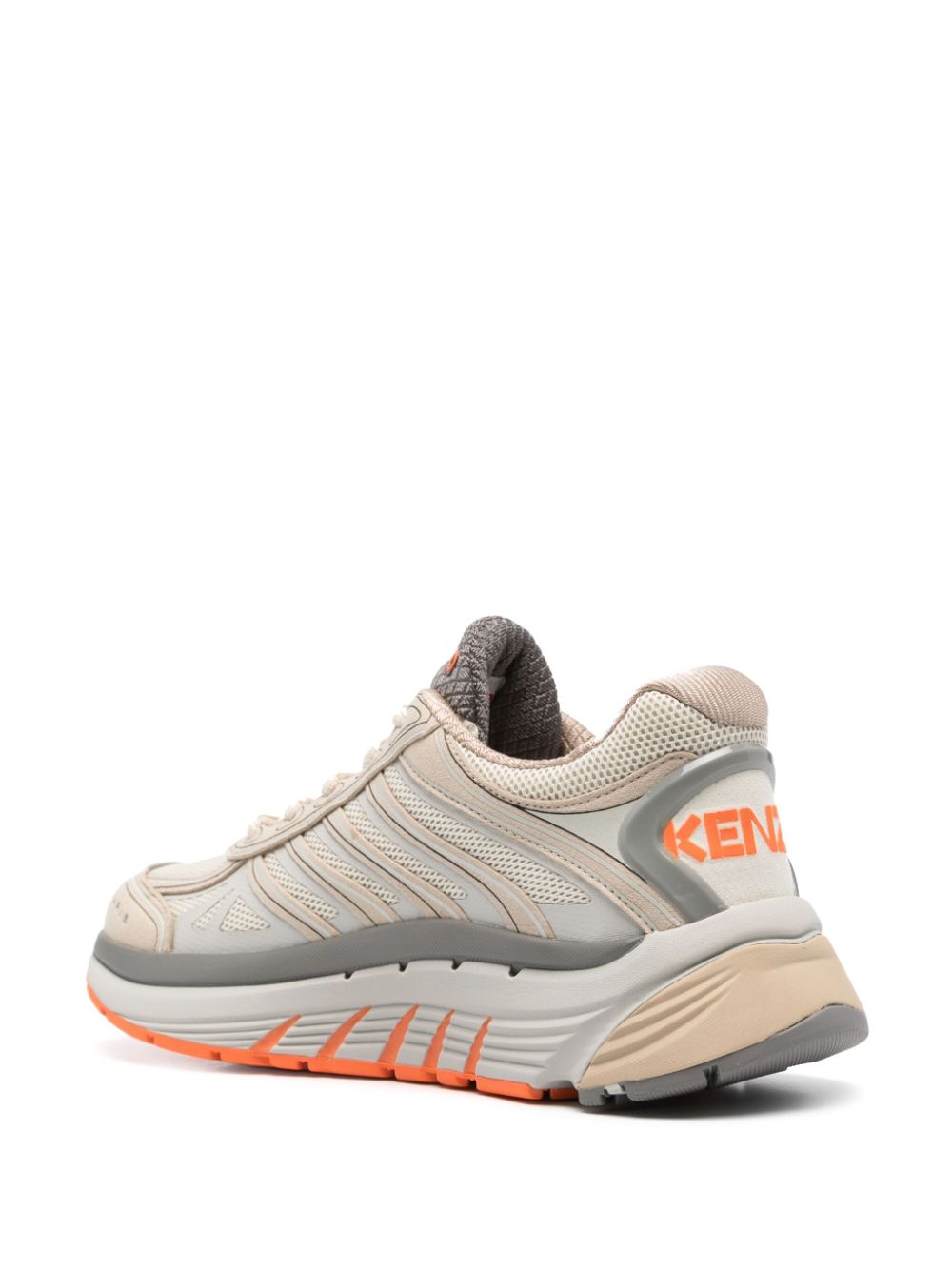 Multi-Panel Light Beige Sneakers