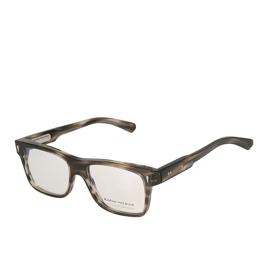 Premium 5 Translucent Smoky Brown Rectangular Eyeglasses