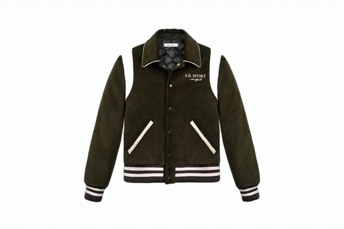 Corduroy Bomber Jacket with Quilted Inner Lining