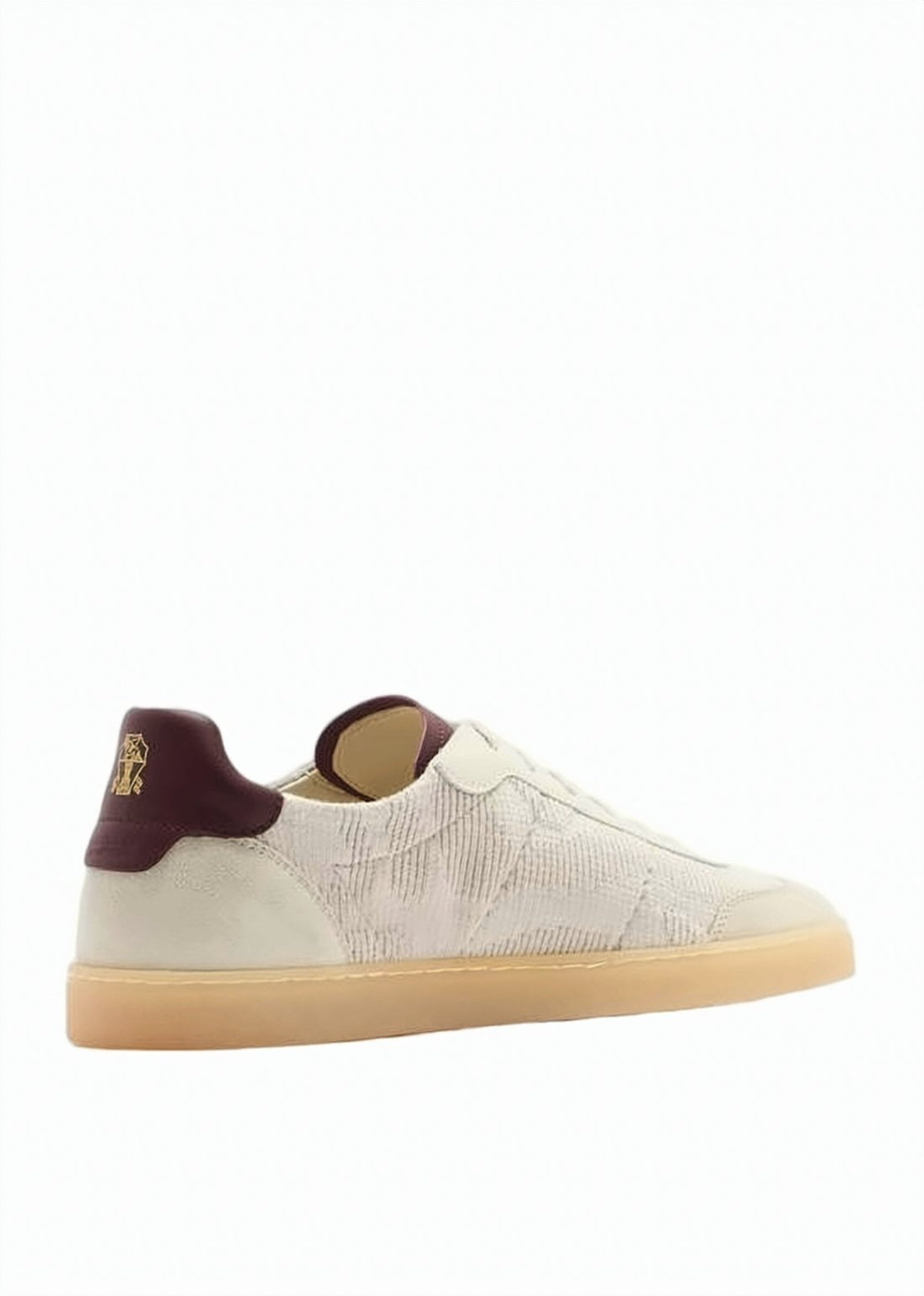 Textured Low-Profile Sneakers with Suede