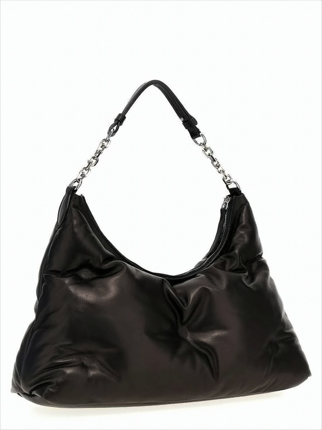 Contemporary Napa Leather Shoulder Bag