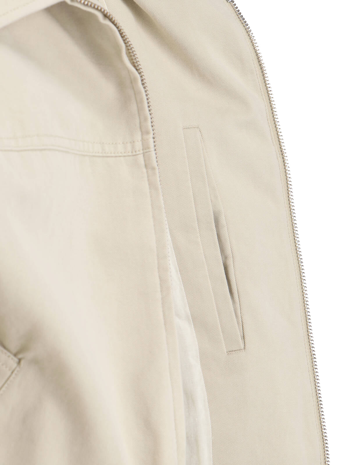 Gray Zip Bomber Jacket