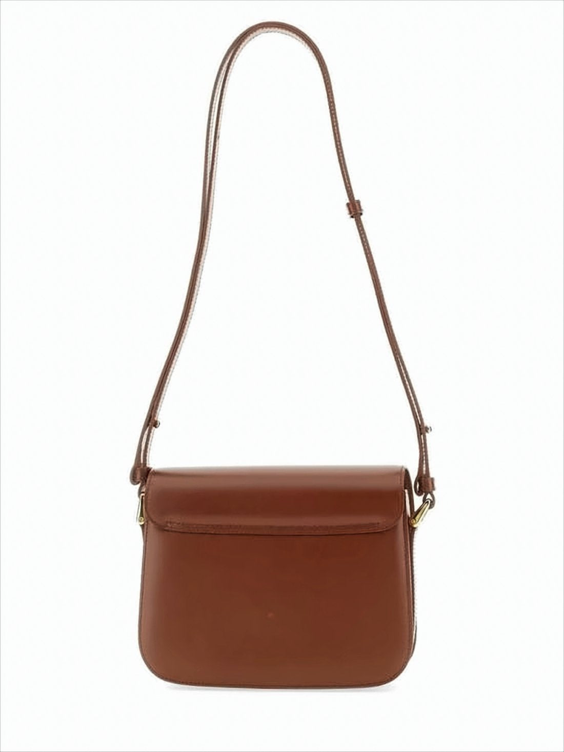 Structured Calf Leather Shoulder Bag