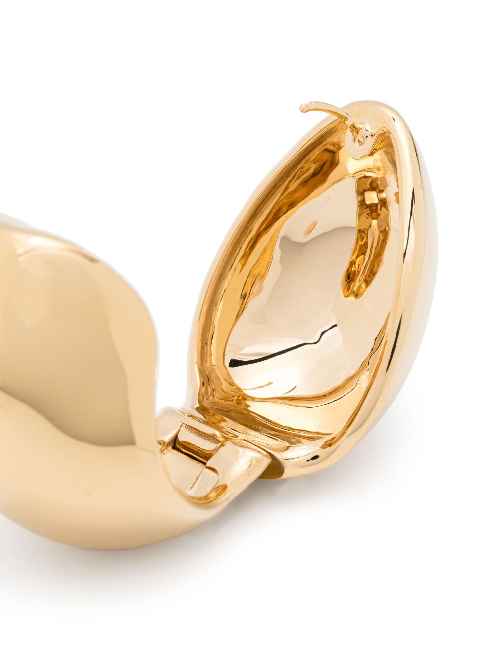 Xl Creole Earrings In Polished Gold-Brass Design