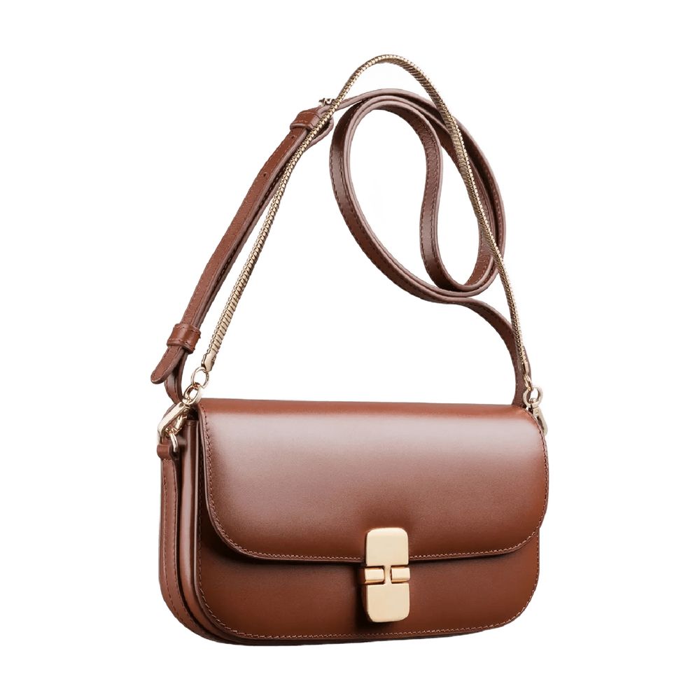 Grace Chaine Clutch - Leather - Brown
