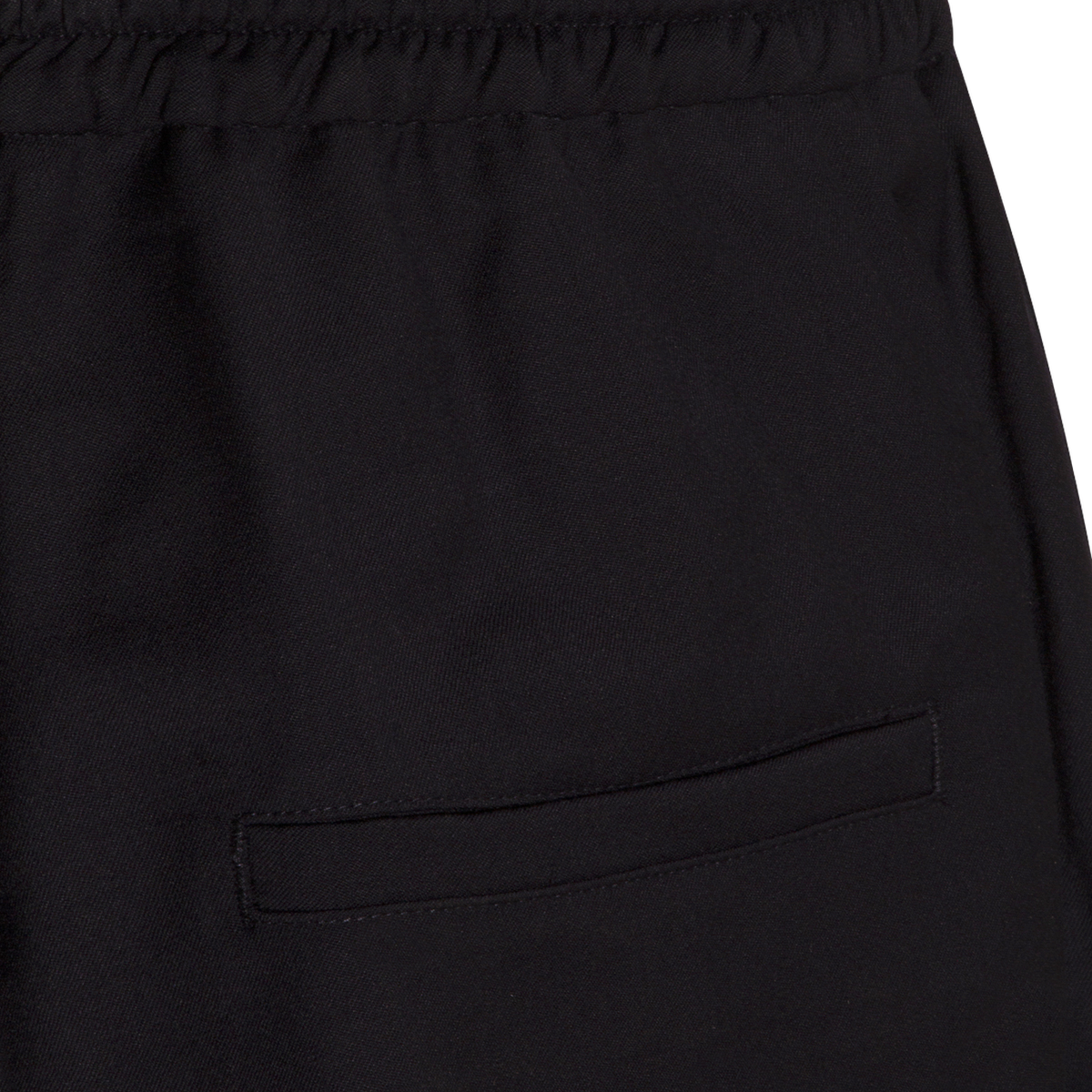 Mid-Thigh Straight Cut Shorts With Drawstring Waistband