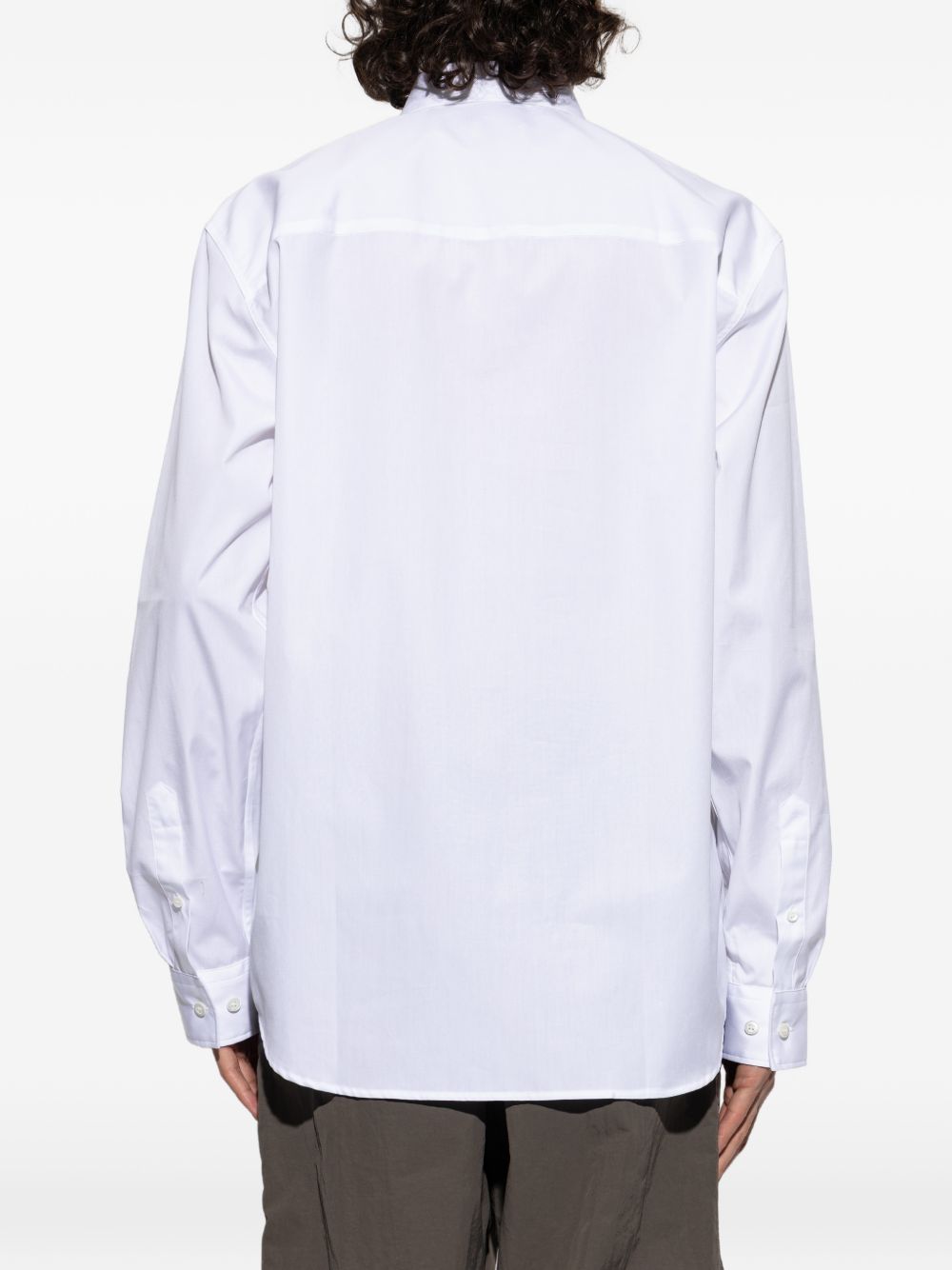Crisp White Shirt With Button Fastening
