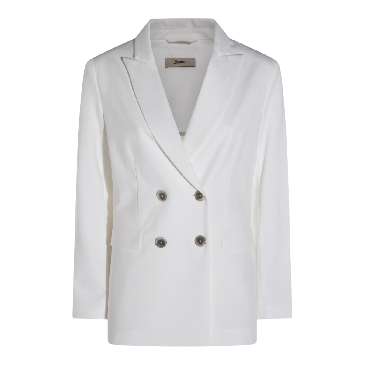White Jacket with Classic Collar