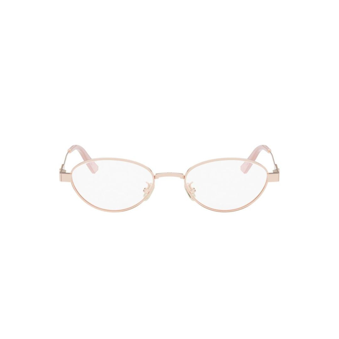 Cannageo B3u Delicate Oval Frame Metal Eyeglasses