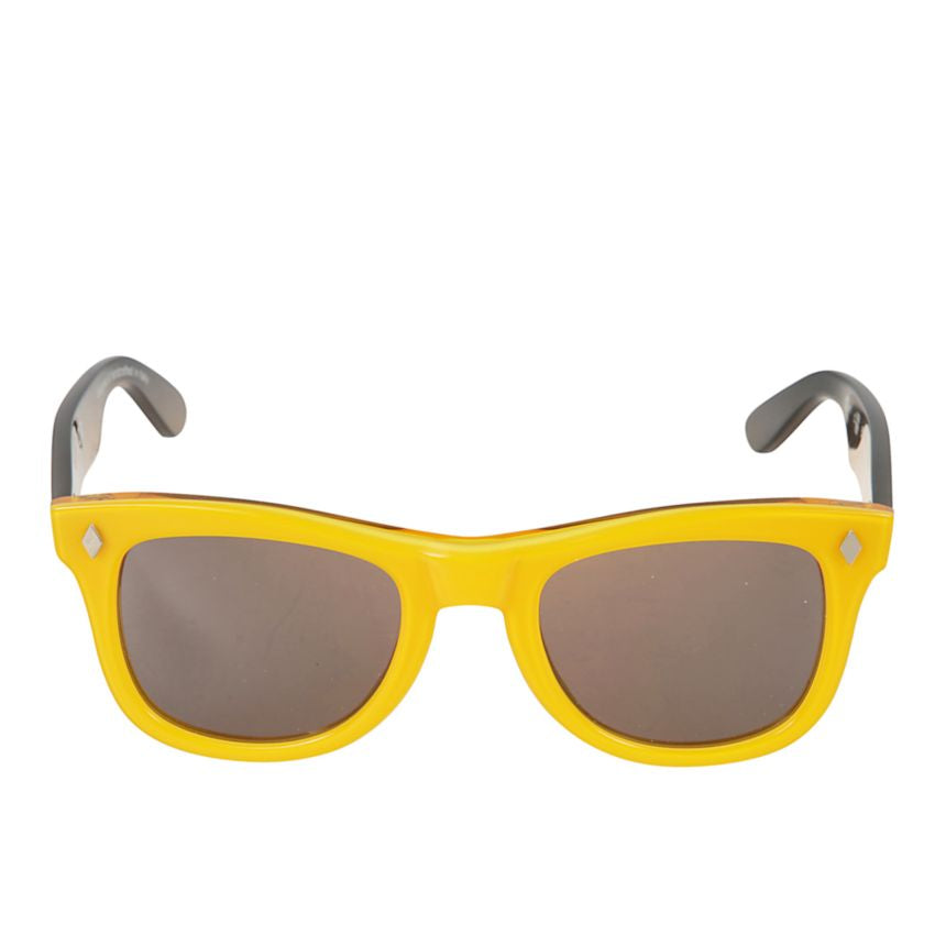 Voyager Bold Yellow Front Frame Sunglasses with Black Temples