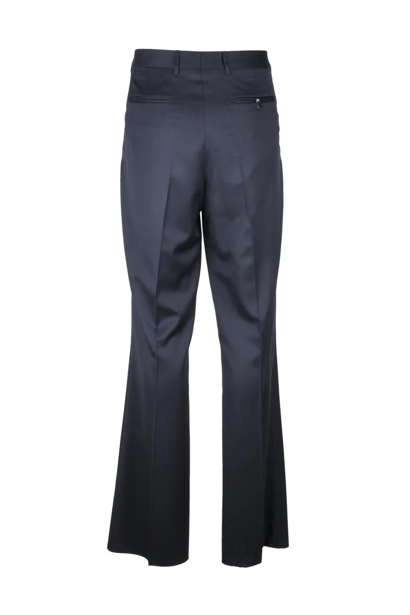 Classic Virgin Wool Trousers - Blue