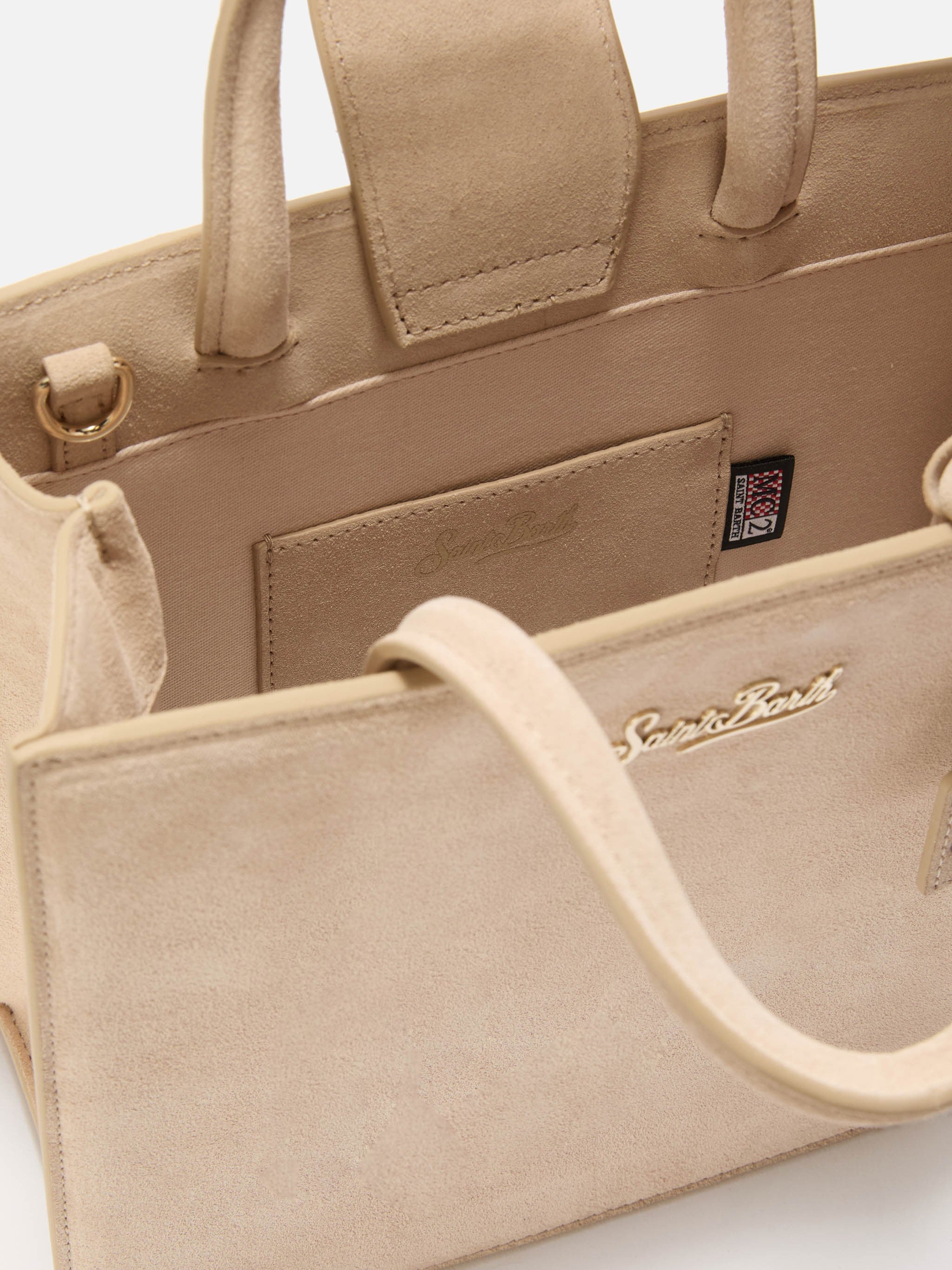Midi Structured Bag ze gładkiej skóry krowiej