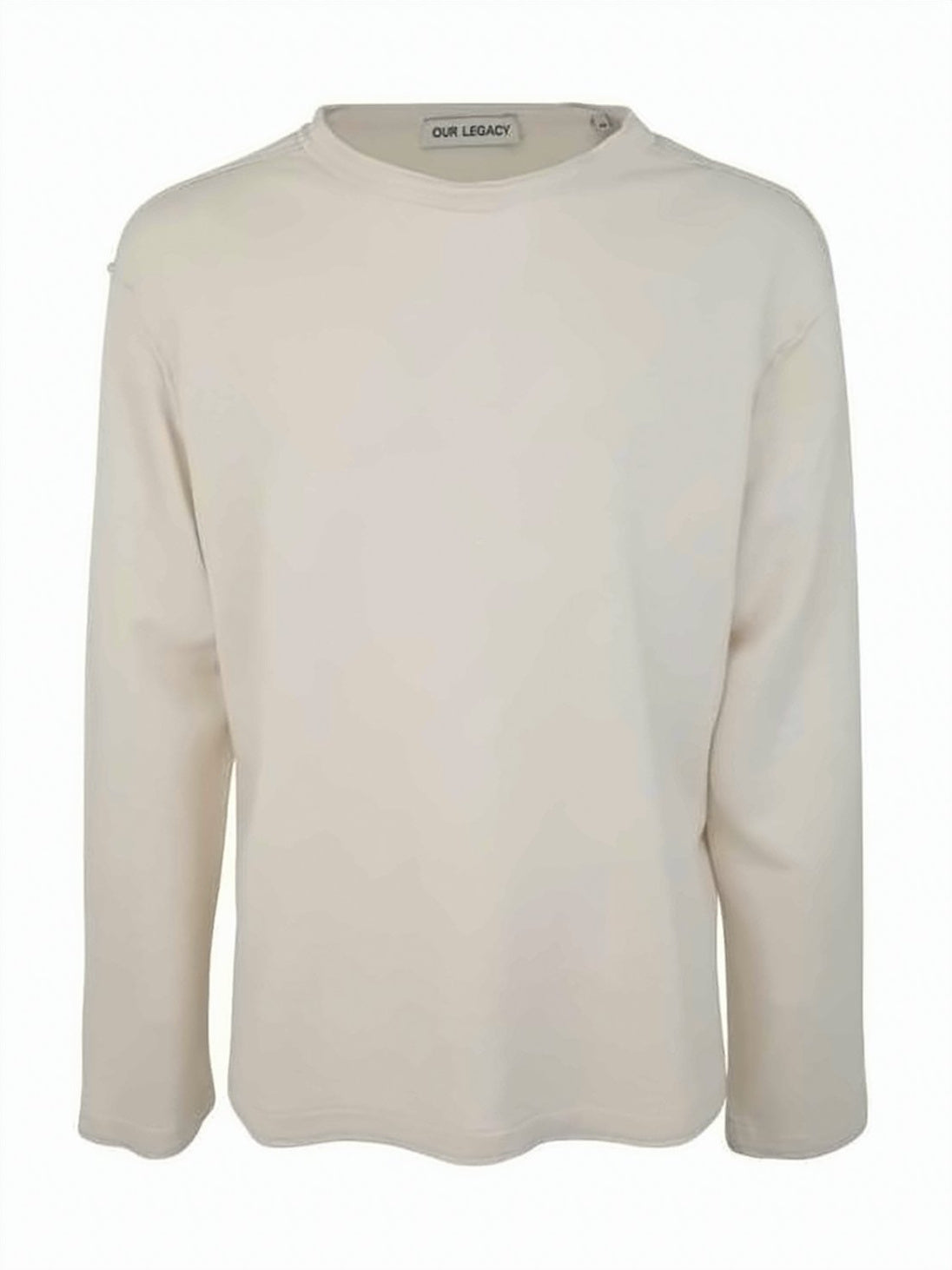 Relaxed Fit Long-Sleeve T-Shirt in Natural Texture