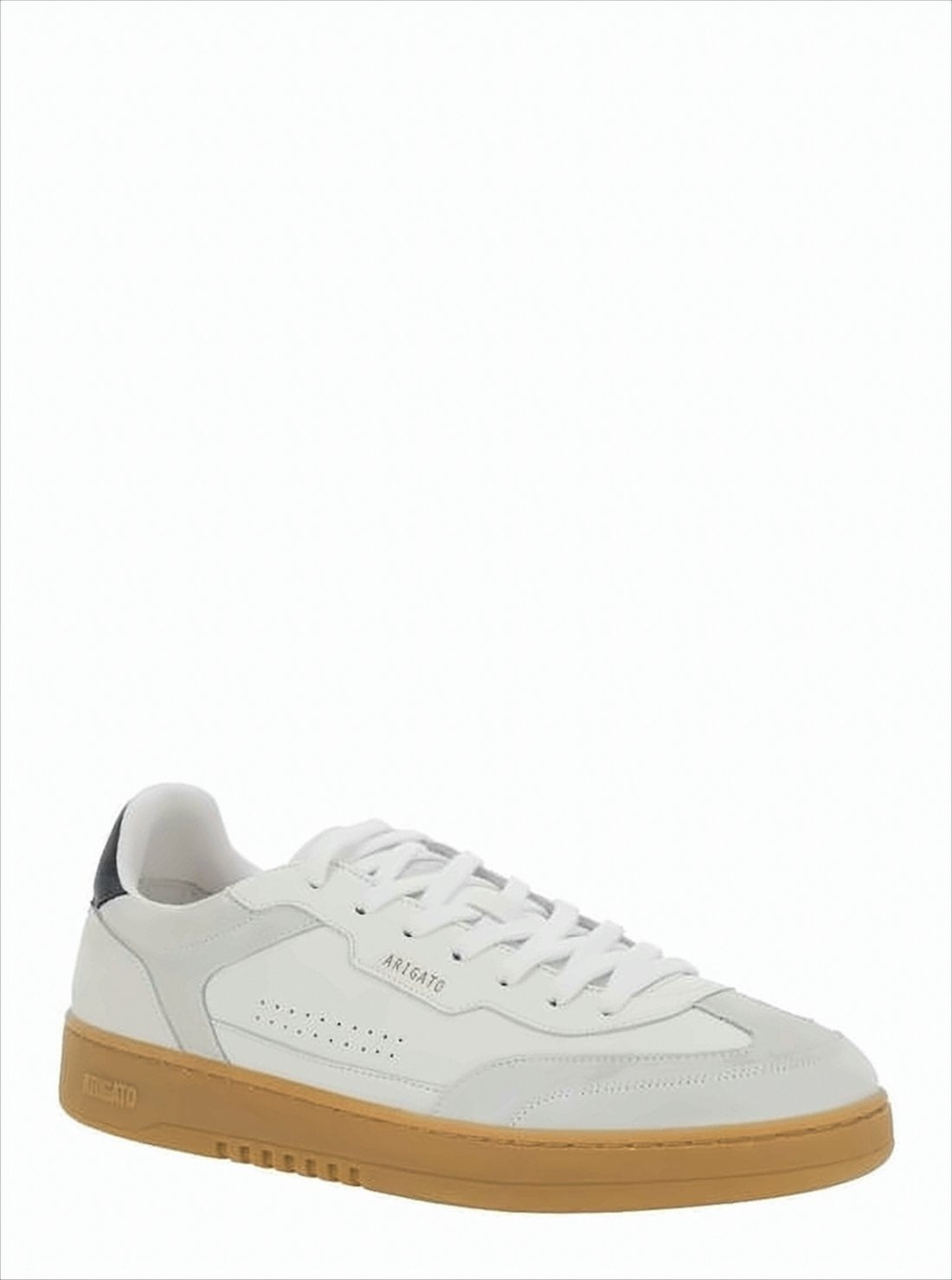 Low-Top Sneakers with Suede and Leather Panels