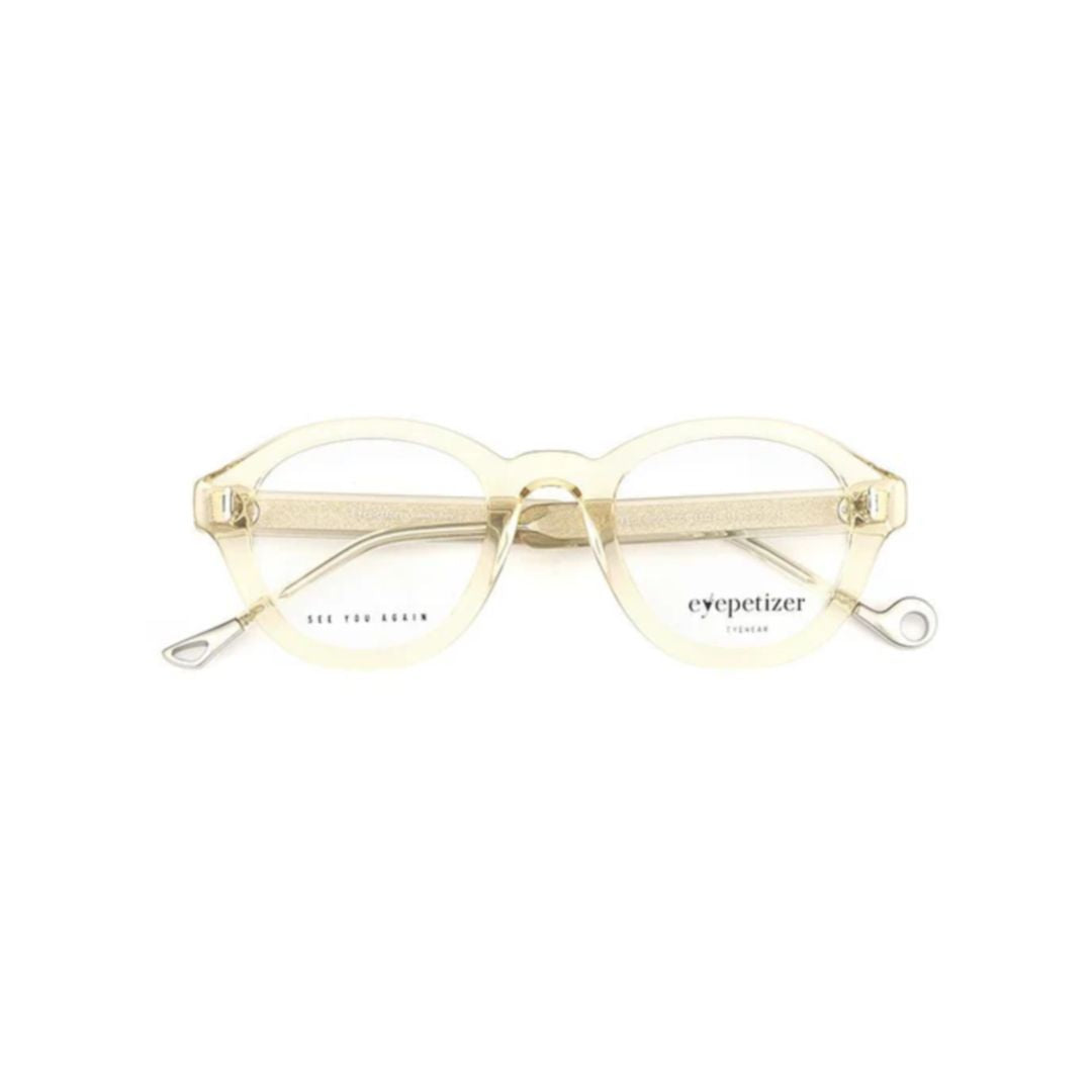 Federico Translucent Light Beige Eyepetizer Eyeglasses with Rounded Frame