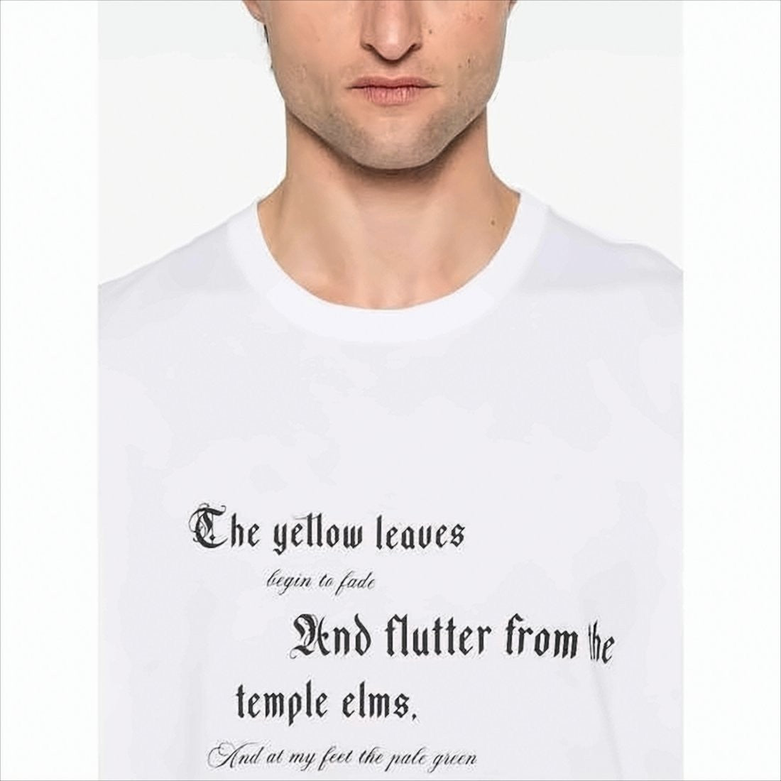 Graphic White T-Shirt with Gothic Print