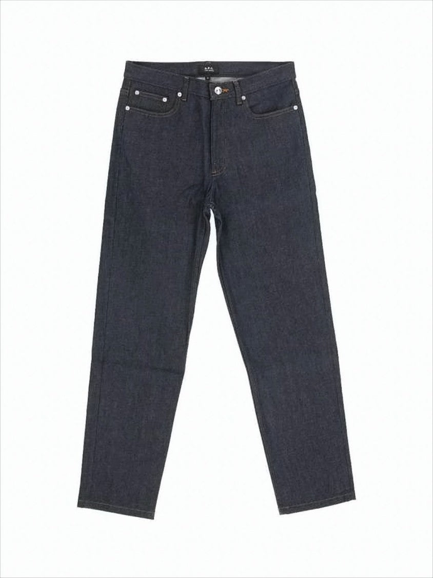 Straight-Leg Denim Trousers