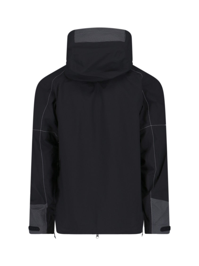 Zip Jacket, In Black Waterproof "Pertex Shield" Fabric