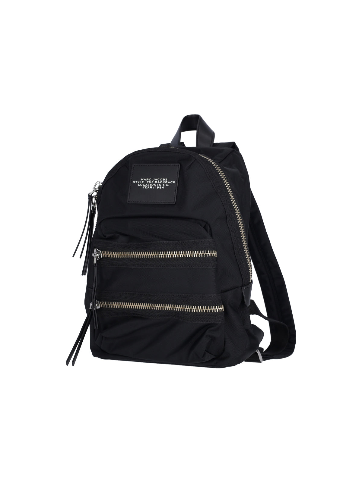 Black The Biker Medium Nylon Backpack