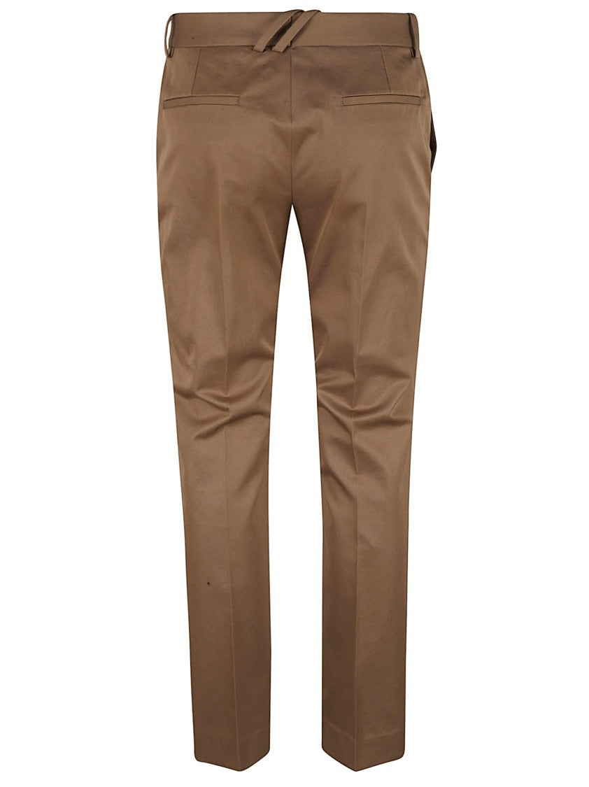Tailored Brown Cotton Trousers